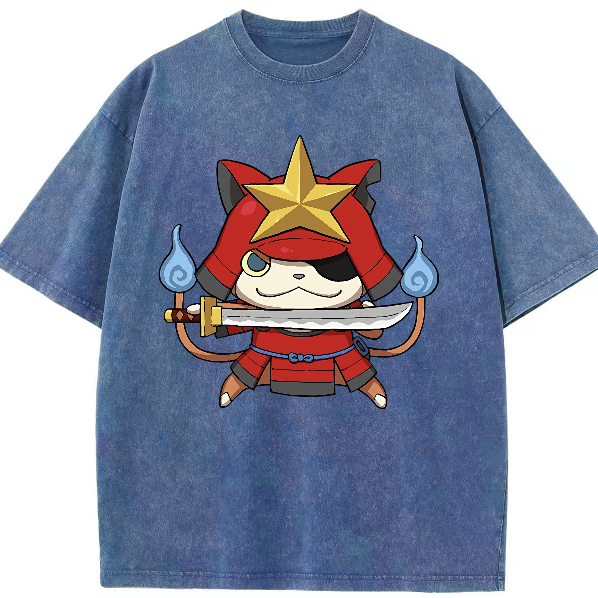 （画像用） 妖怪ウォッチ Yo-kai Watch 綿100% ヴィンテージ風 半袖Tシャツ（フロントプリント）