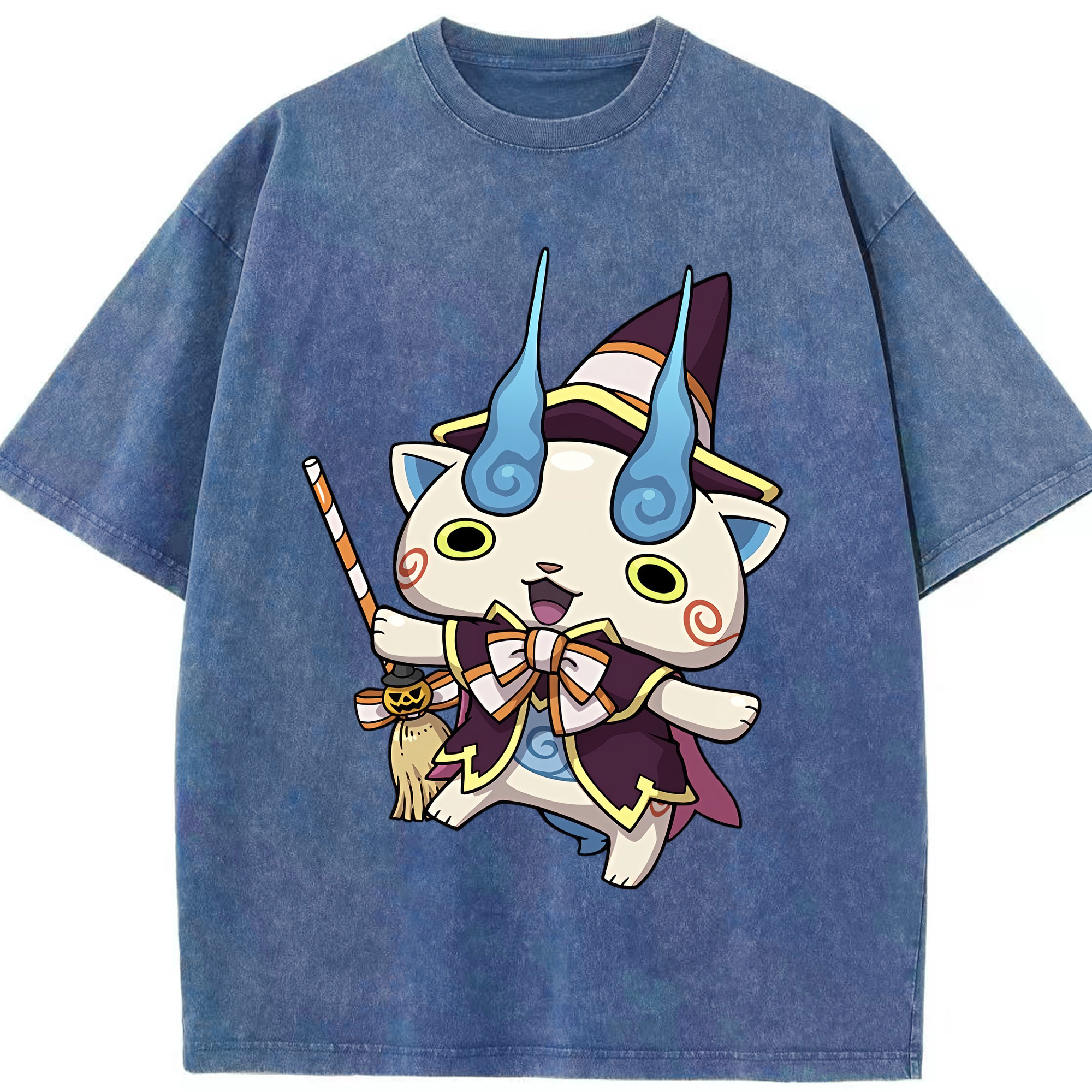 （画像用） 妖怪ウォッチ Yo-kai Watch 綿100% ヴィンテージ風 半袖Tシャツ（フロントプリント）