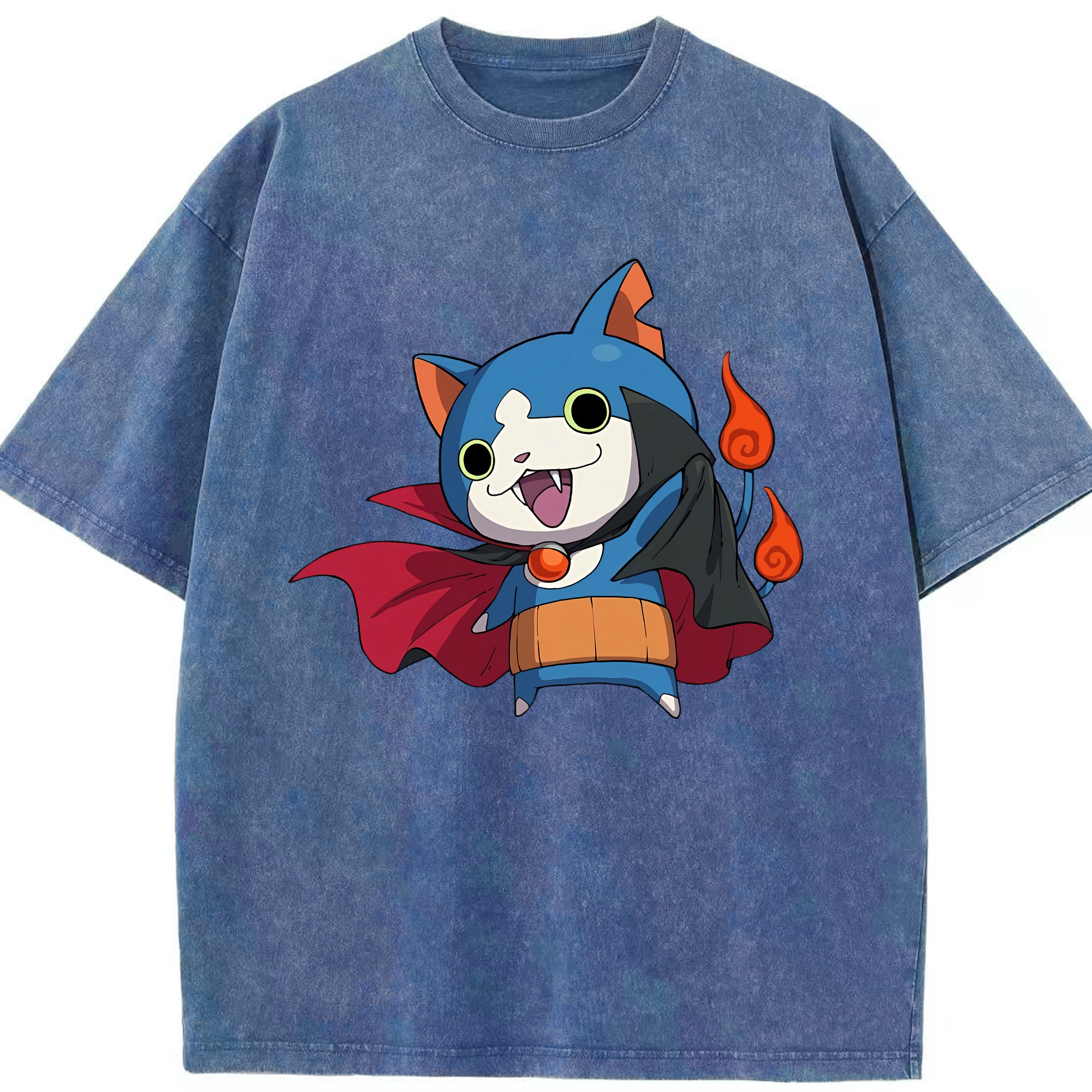 （画像用） 妖怪ウォッチ Yo-kai Watch 綿100% ヴィンテージ風 半袖Tシャツ（フロントプリント）
