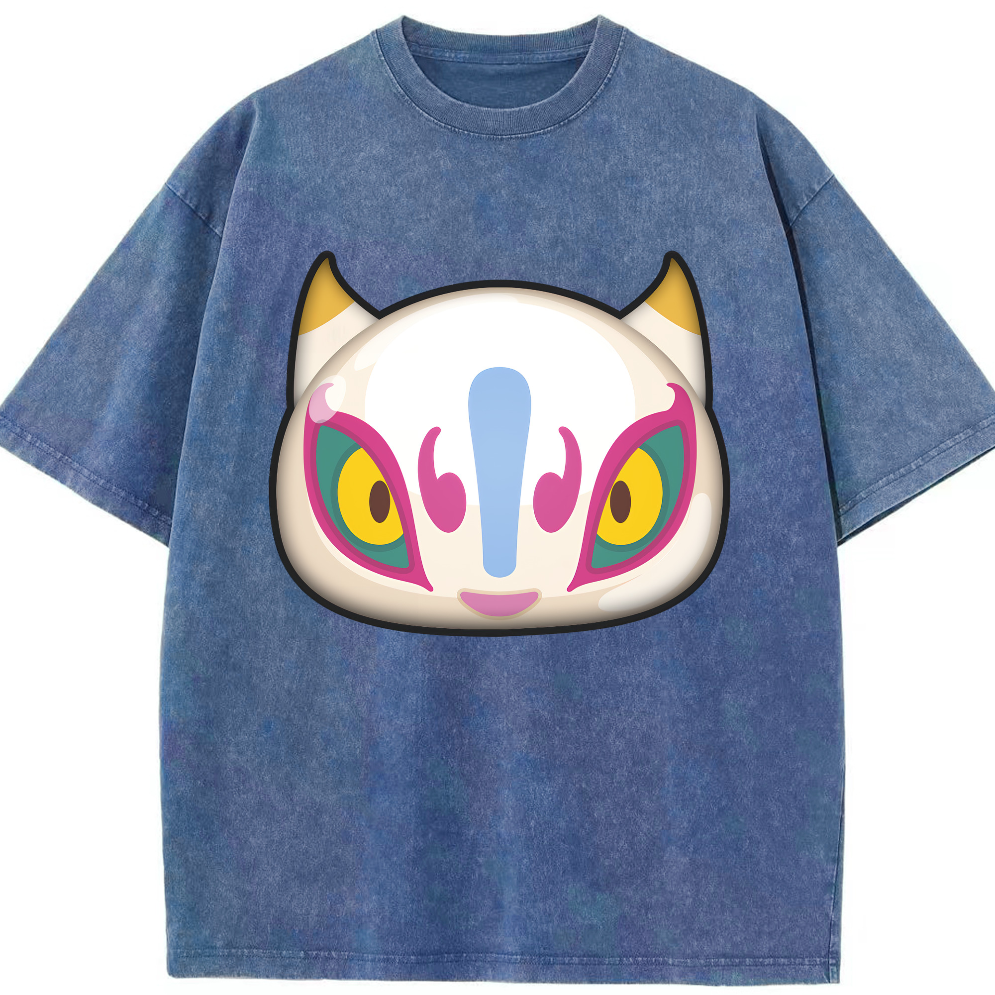 （画像用） 妖怪ウォッチ Yo-kai Watch 綿100% ヴィンテージ風 半袖Tシャツ（フロントプリント）