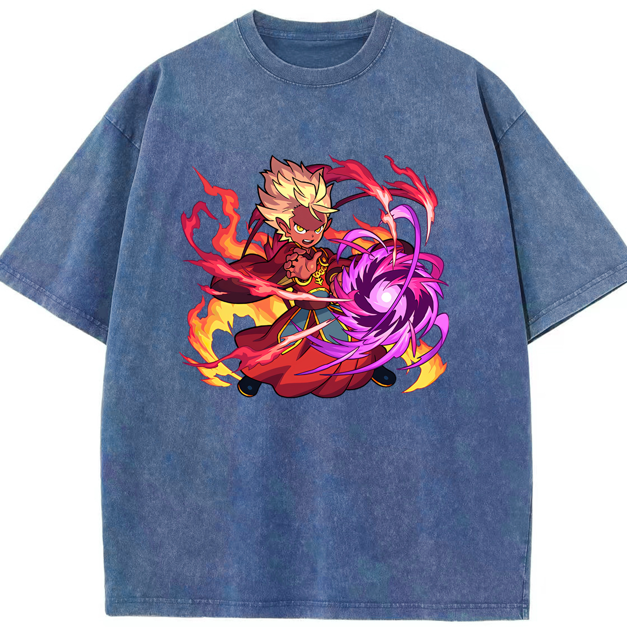 （画像用） 妖怪ウォッチ Yo-kai Watch 綿100% ヴィンテージ風 半袖Tシャツ（フロントプリント）