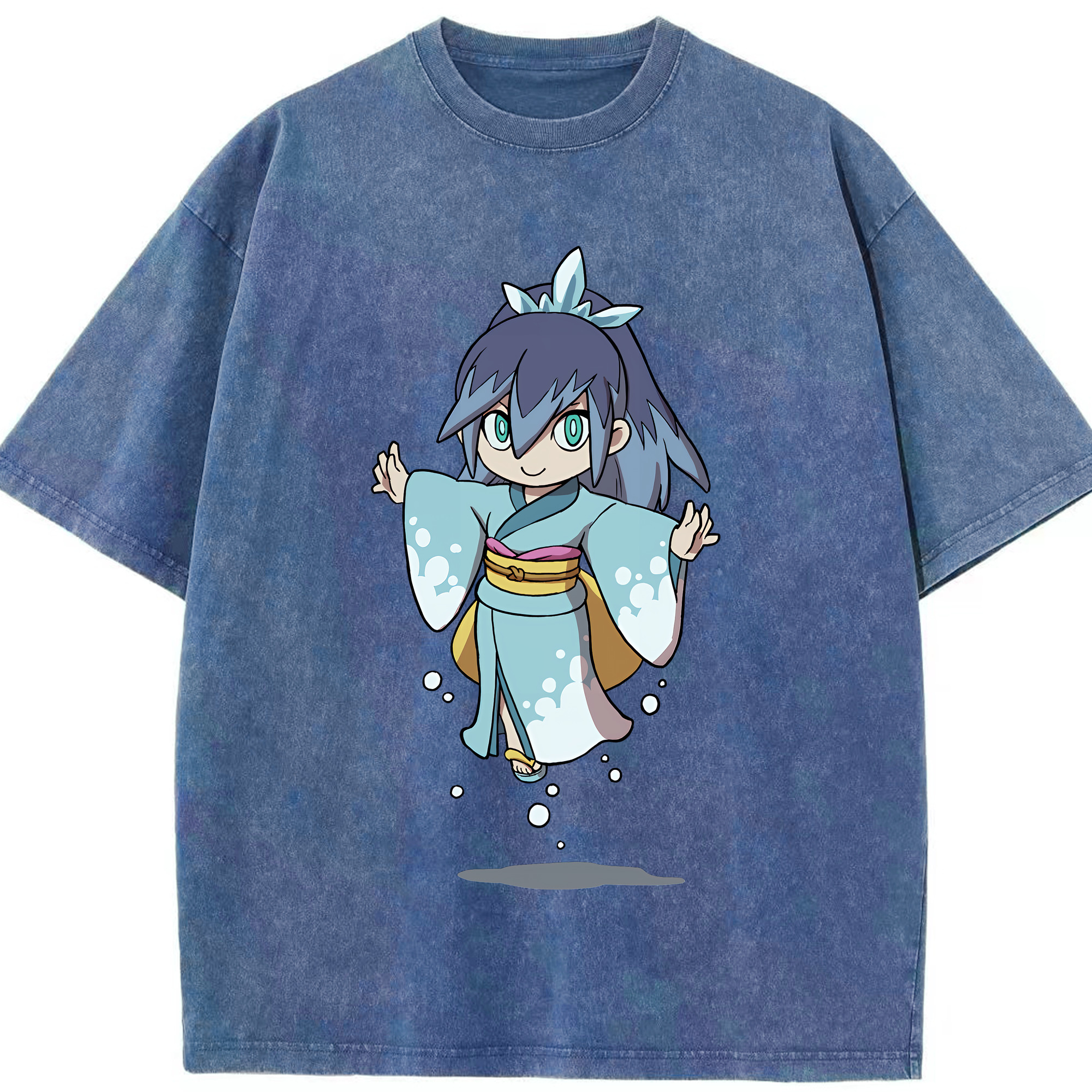 （画像用） 妖怪ウォッチ Yo-kai Watch 綿100% ヴィンテージ風 半袖Tシャツ（フロントプリント）