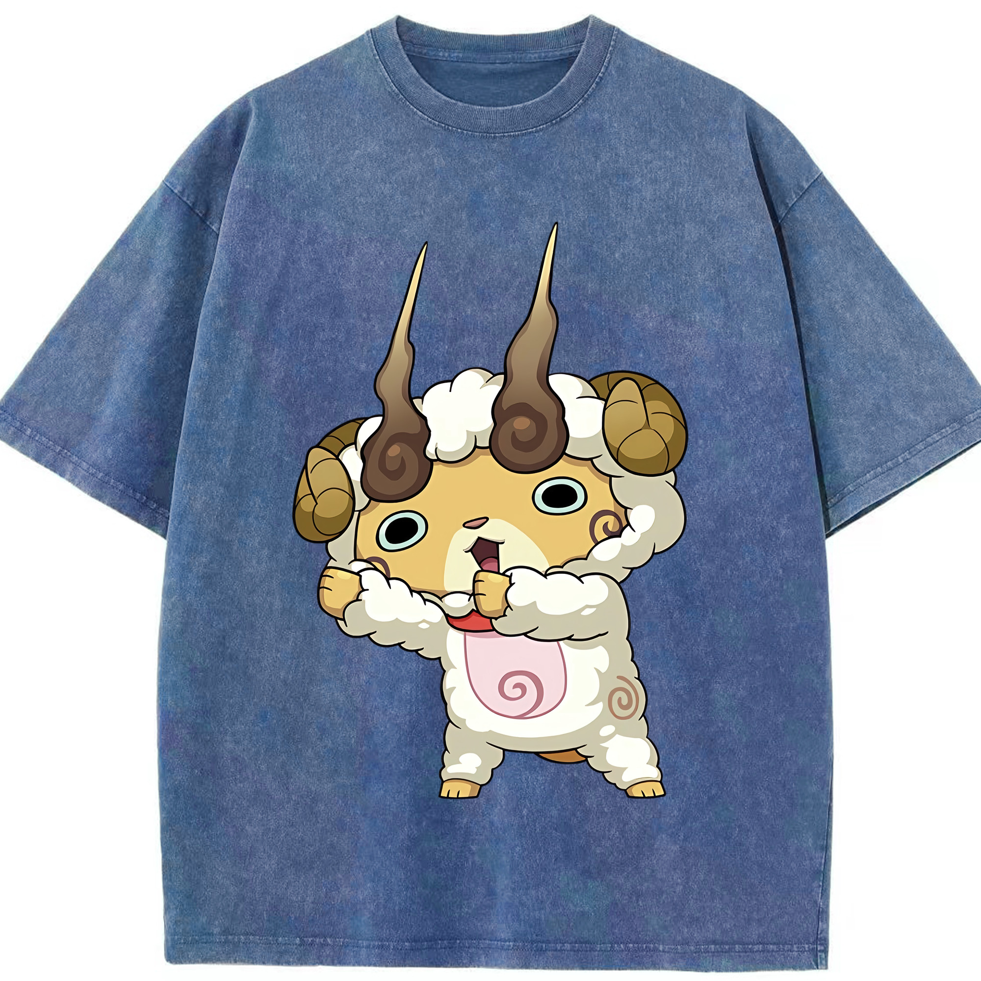 （画像用） 妖怪ウォッチ Yo-kai Watch 綿100% ヴィンテージ風 半袖Tシャツ（フロントプリント）