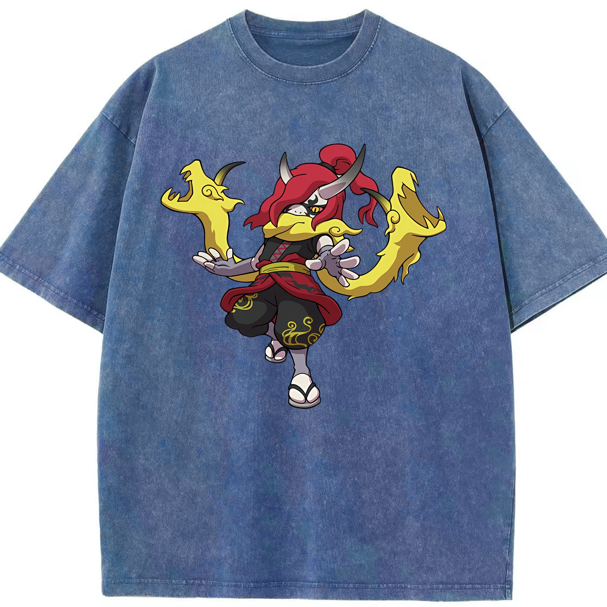 （画像用） 妖怪ウォッチ Yo-kai Watch 綿100% ヴィンテージ風 半袖Tシャツ（フロントプリント）
