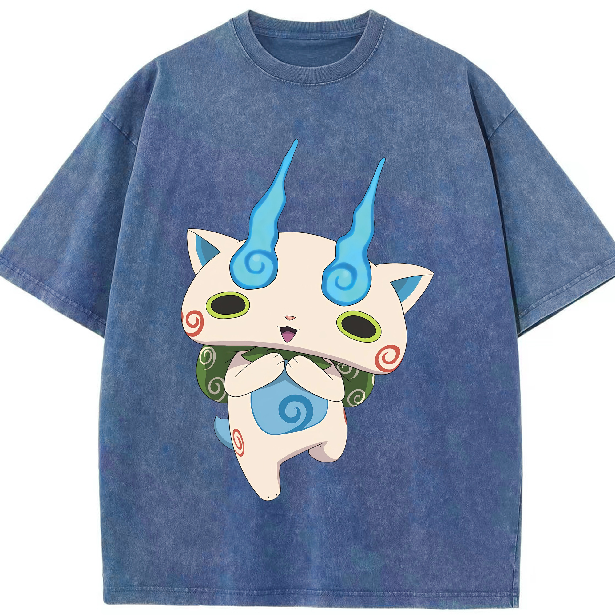 （画像用） 妖怪ウォッチ Yo-kai Watch 綿100% ヴィンテージ風 半袖Tシャツ（フロントプリント）