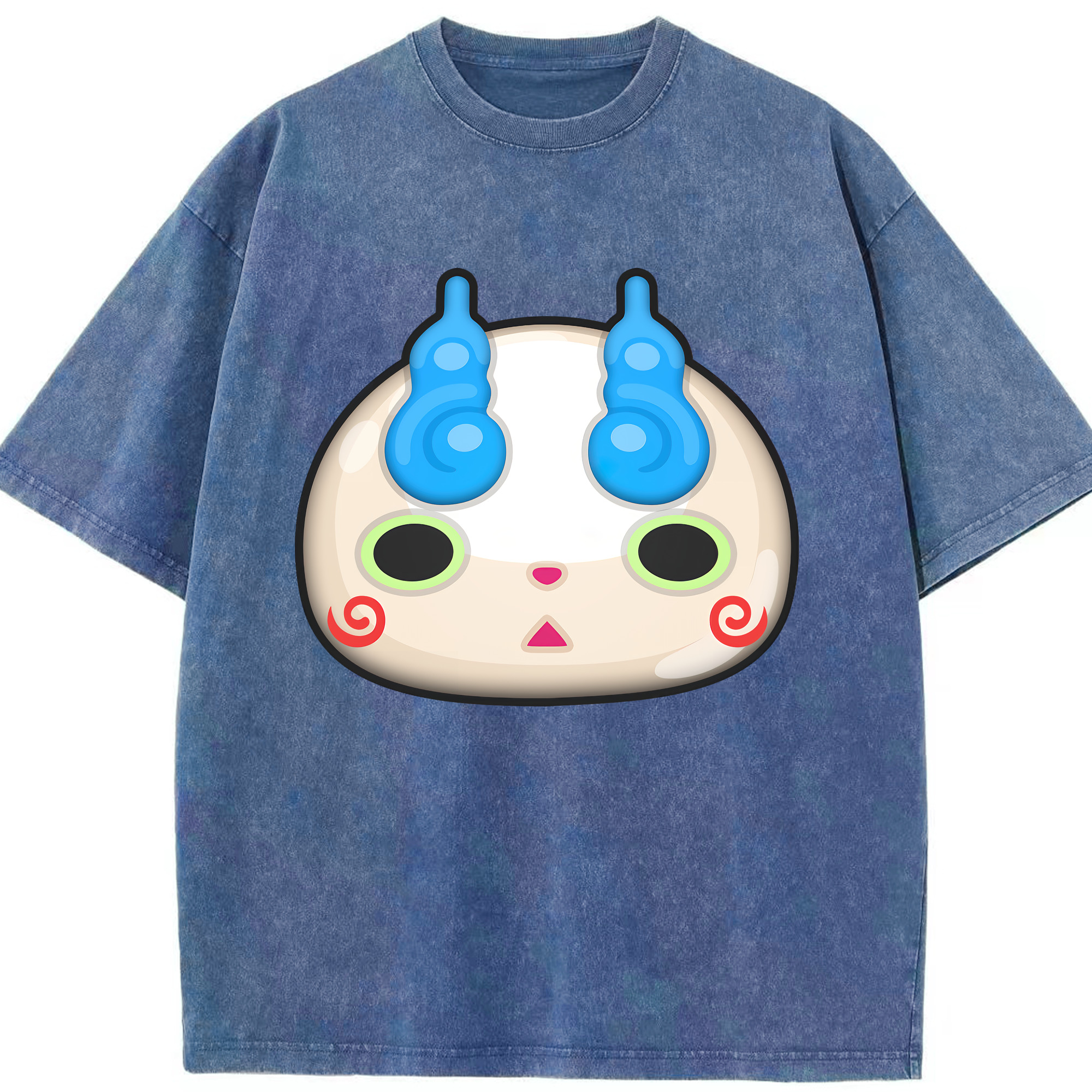 （画像用） 妖怪ウォッチ Yo-kai Watch 綿100% ヴィンテージ風 半袖Tシャツ（フロントプリント）