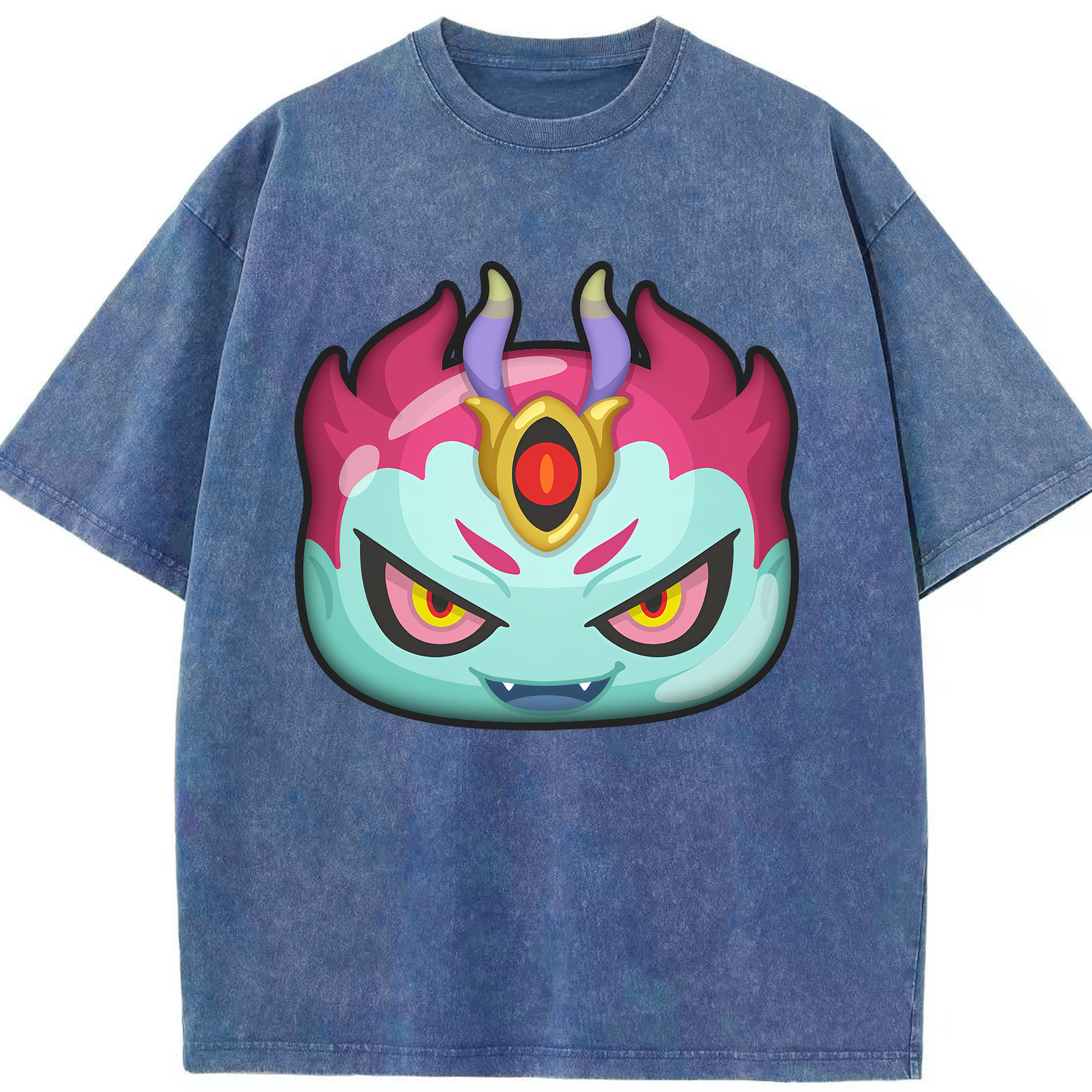 （画像用） 妖怪ウォッチ Yo-kai Watch 綿100% ヴィンテージ風 半袖Tシャツ（フロントプリント）