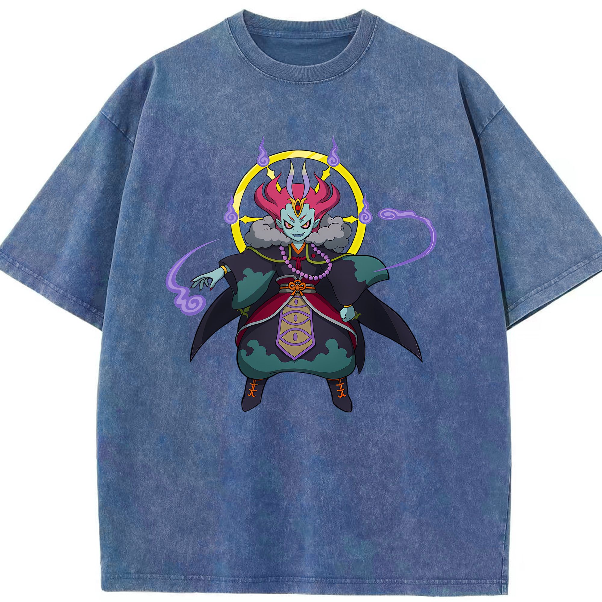 （画像用） 妖怪ウォッチ Yo-kai Watch 綿100% ヴィンテージ風 半袖Tシャツ（フロントプリント）