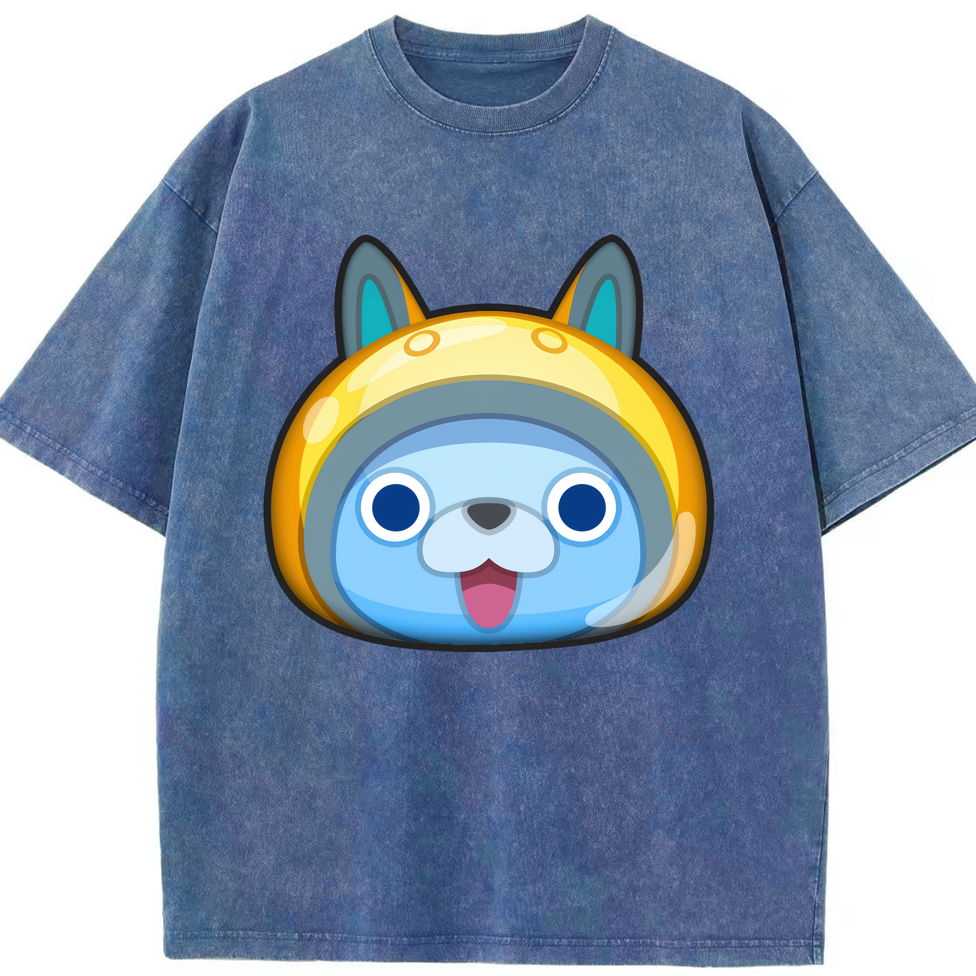 （画像用） 妖怪ウォッチ Yo-kai Watch 綿100% ヴィンテージ風 半袖Tシャツ（フロントプリント）