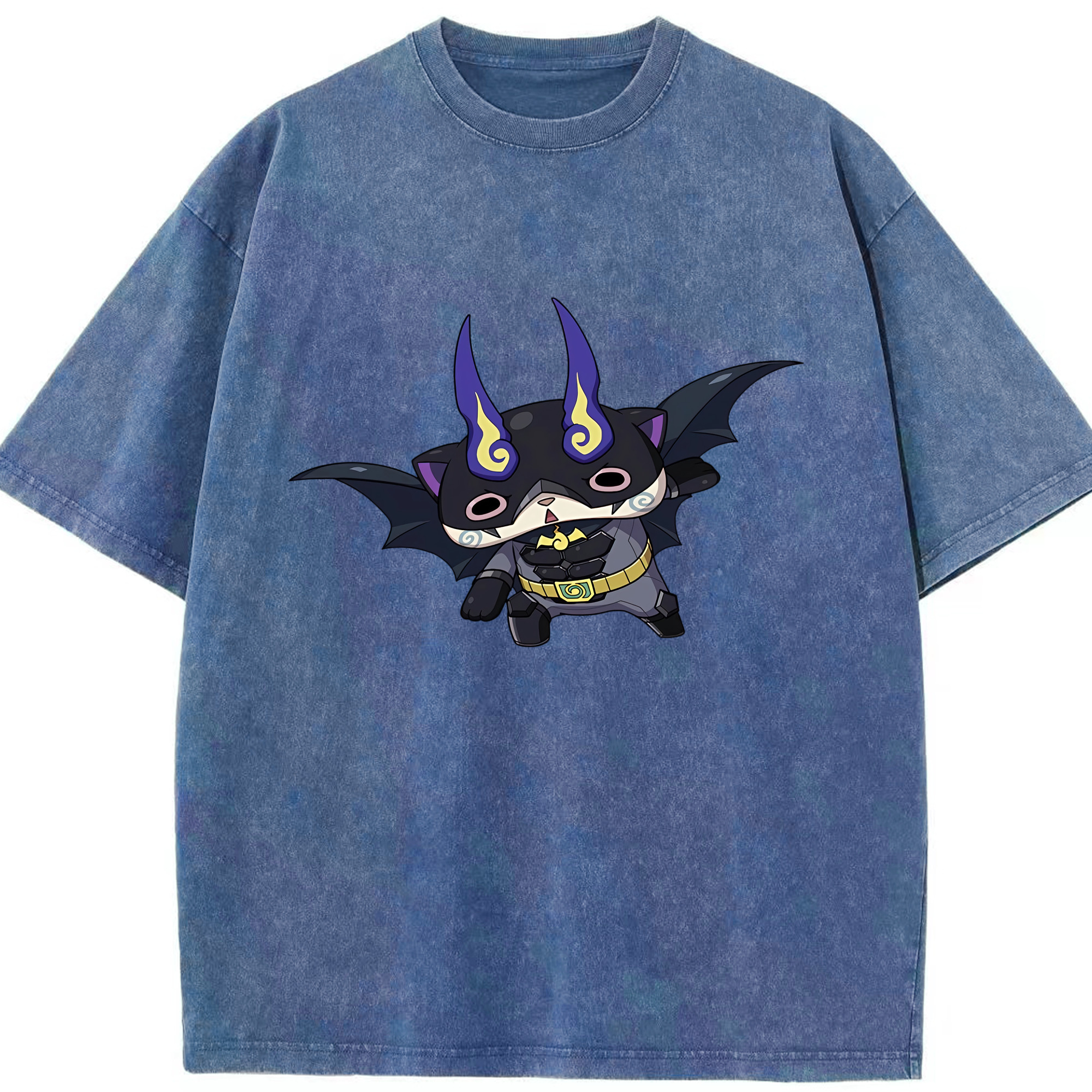 （画像用） 妖怪ウォッチ Yo-kai Watch 綿100% ヴィンテージ風 半袖Tシャツ（フロントプリント）