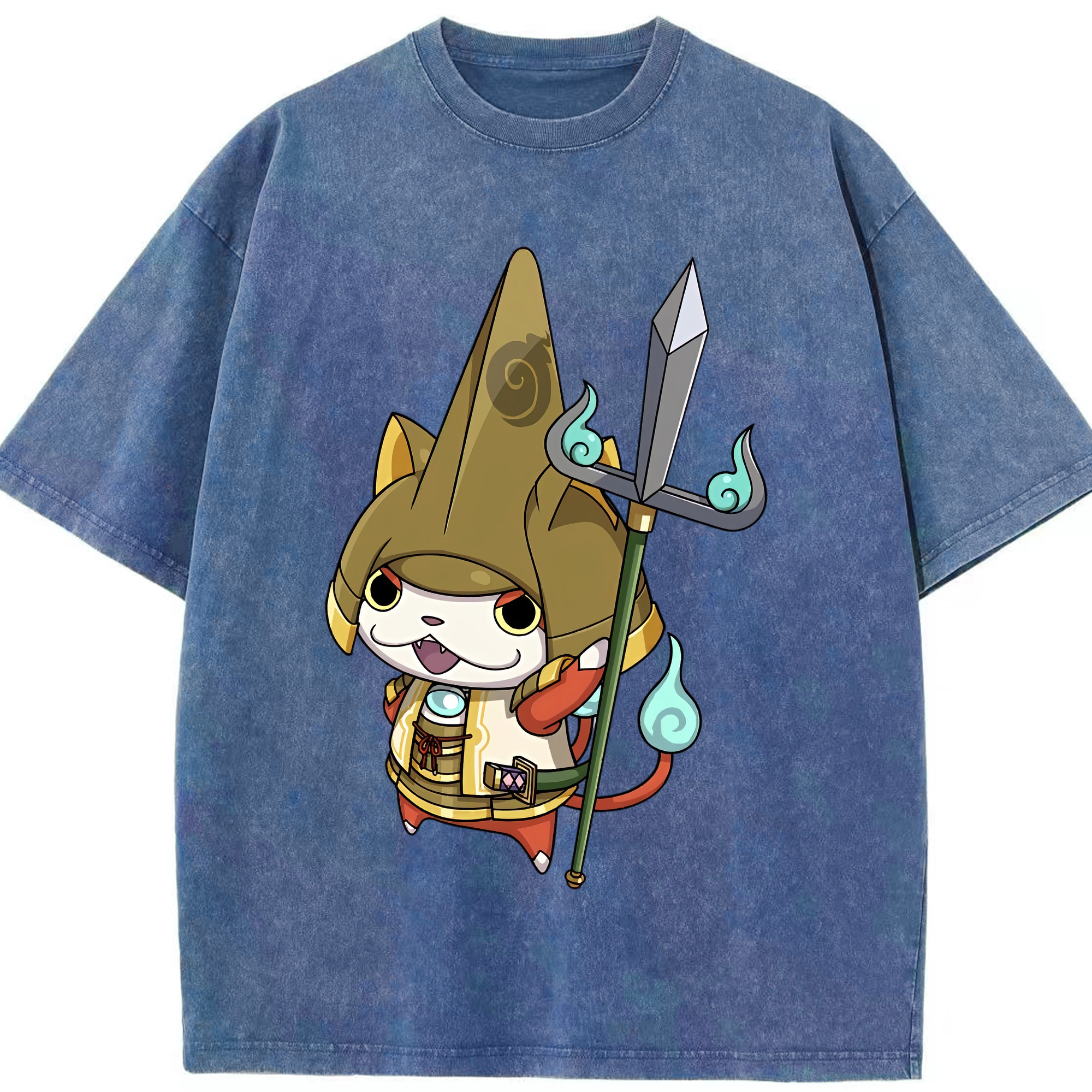 （画像用） 妖怪ウォッチ Yo-kai Watch 綿100% ヴィンテージ風 半袖Tシャツ（フロントプリント）