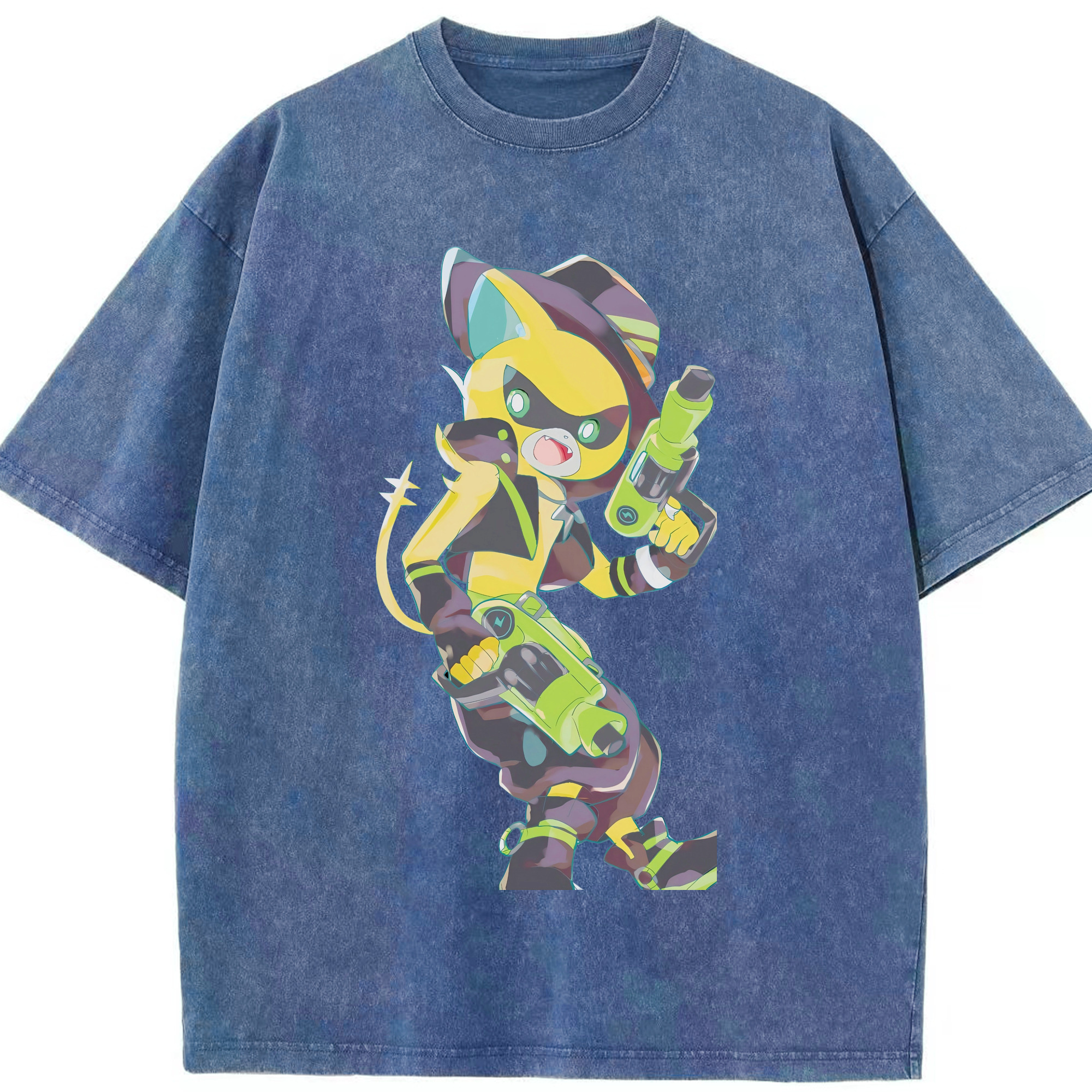 （画像用） 妖怪ウォッチ Yo-kai Watch 綿100% ヴィンテージ風 半袖Tシャツ（フロントプリント）