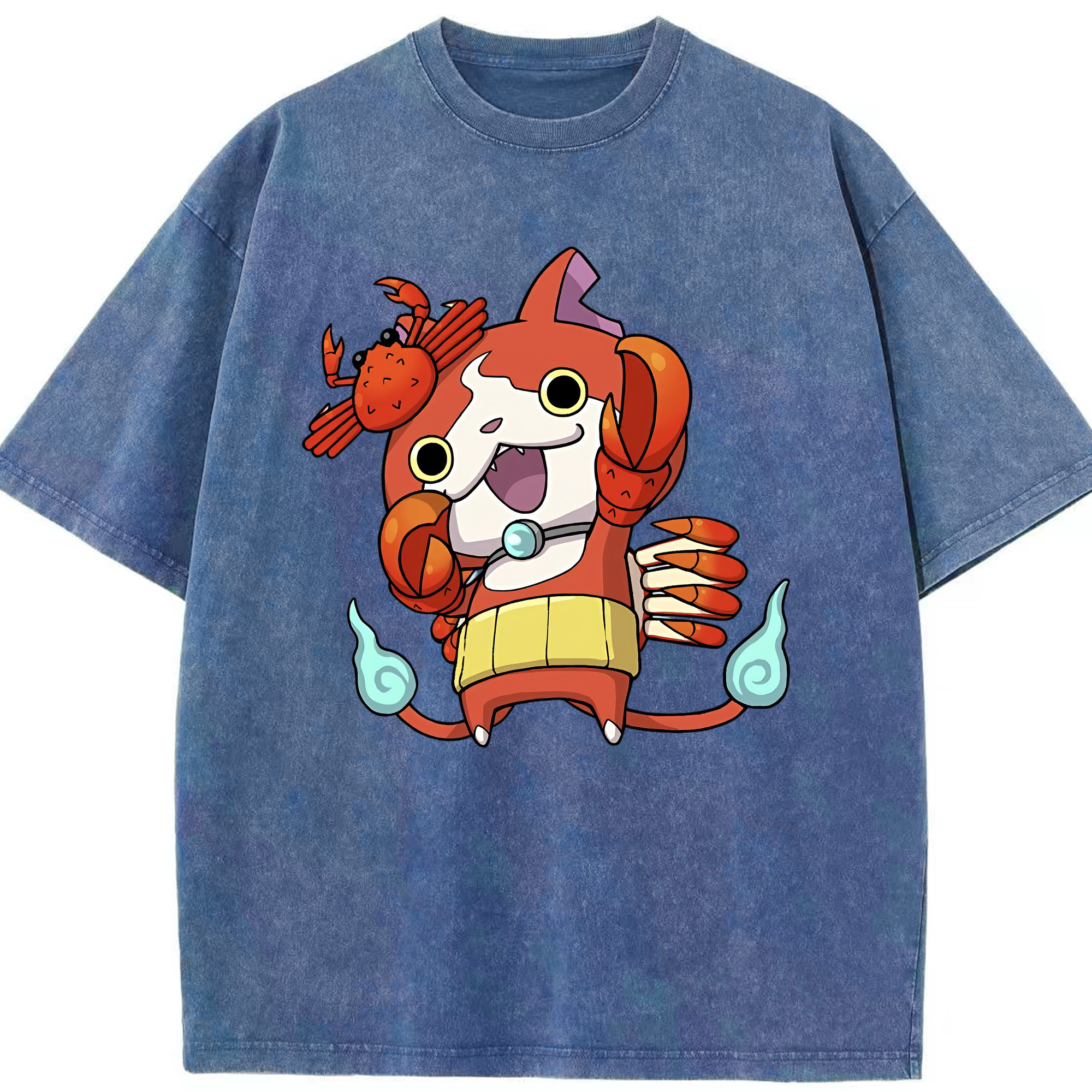 （画像用） 妖怪ウォッチ Yo-kai Watch 綿100% ヴィンテージ風 半袖Tシャツ（フロントプリント）