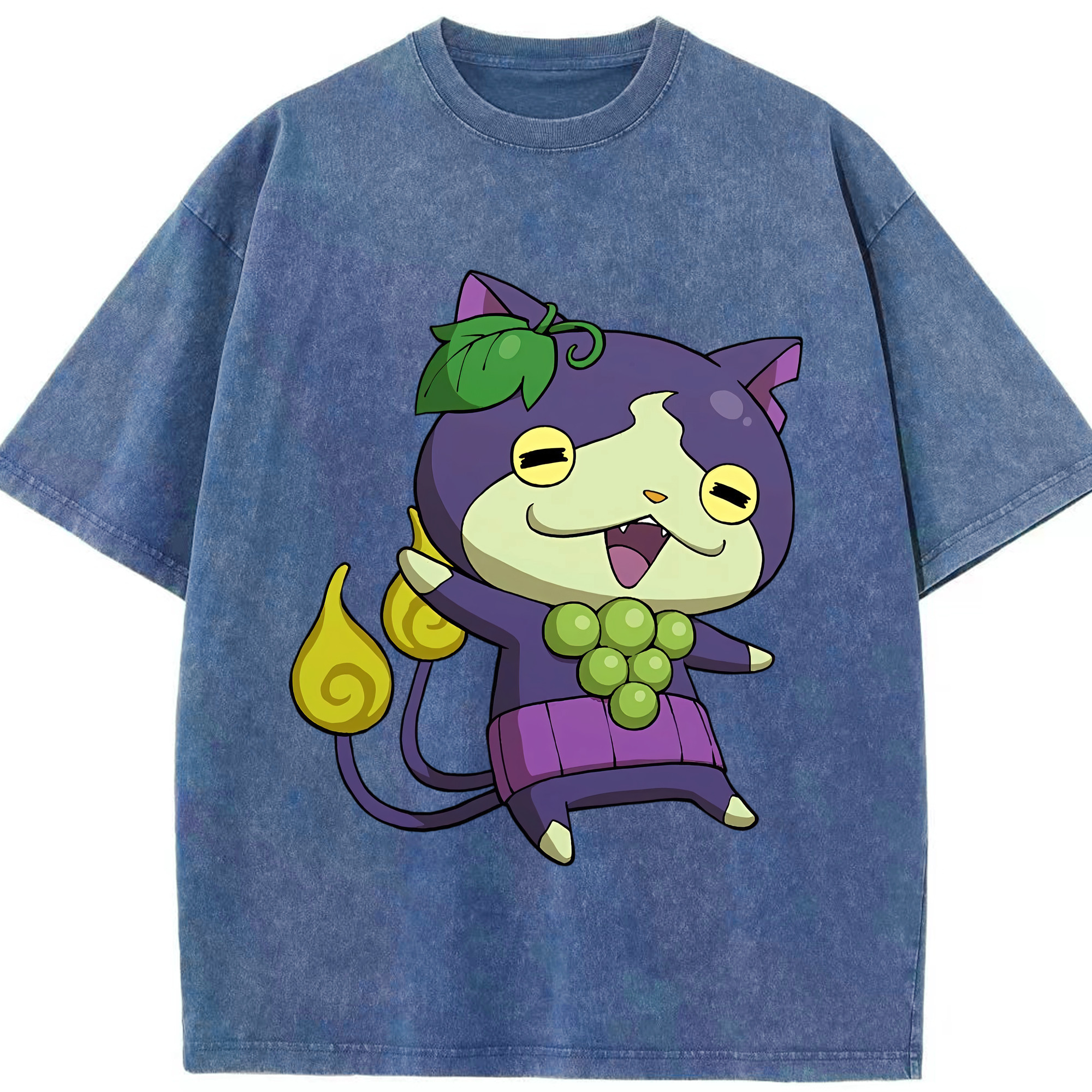（画像用） 妖怪ウォッチ Yo-kai Watch 綿100% ヴィンテージ風 半袖Tシャツ（フロントプリント）