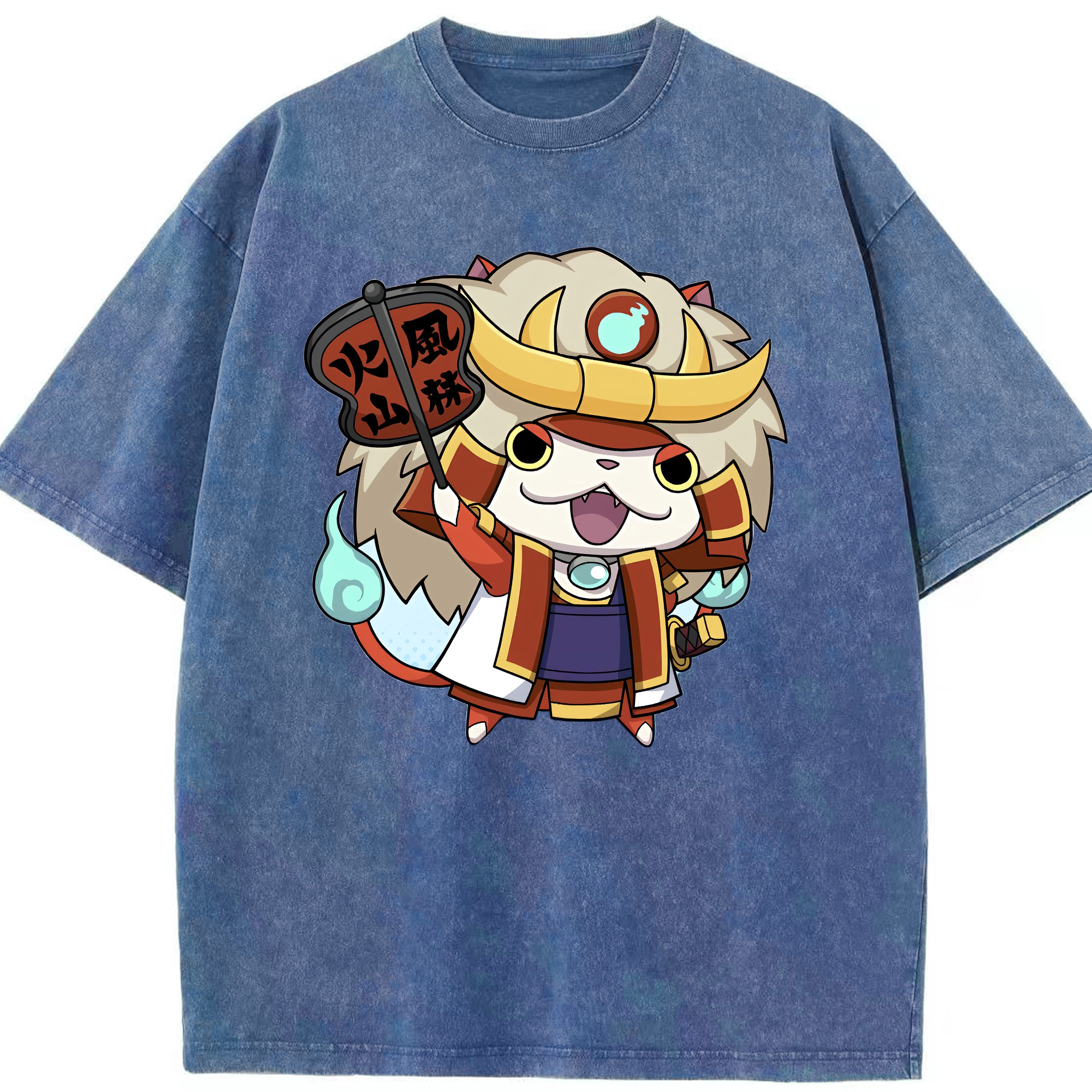 （画像用） 妖怪ウォッチ Yo-kai Watch 綿100% ヴィンテージ風 半袖Tシャツ（フロントプリント）
