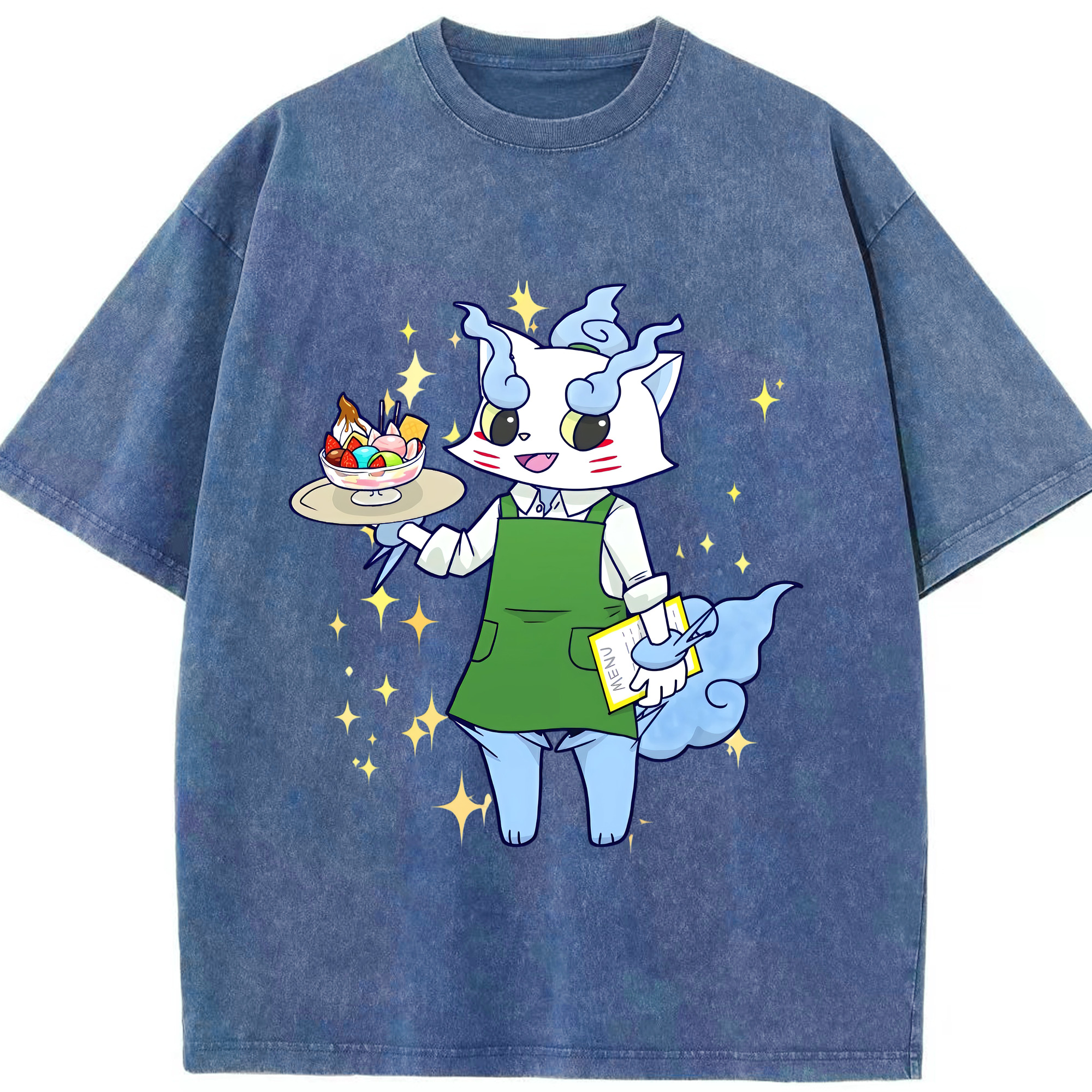 （画像用） 妖怪ウォッチ Yo-kai Watch 綿100% ヴィンテージ風 半袖Tシャツ（フロントプリント）