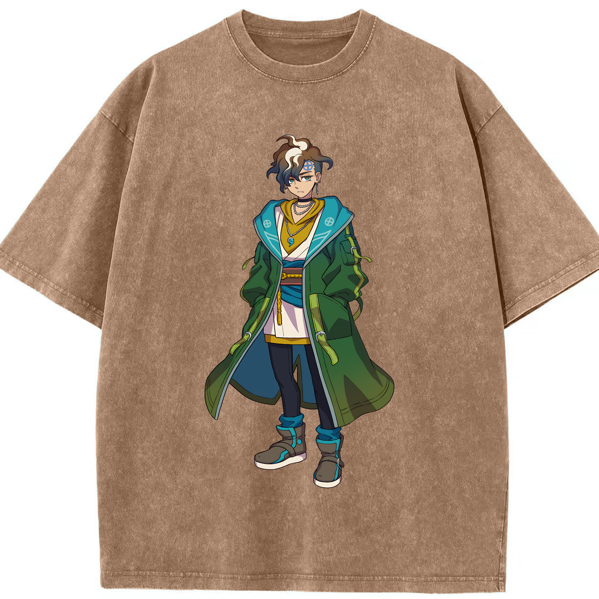 （画像用） 妖怪ウォッチ Yo-kai Watch 綿100% ヴィンテージ風 半袖Tシャツ（フロントプリント）