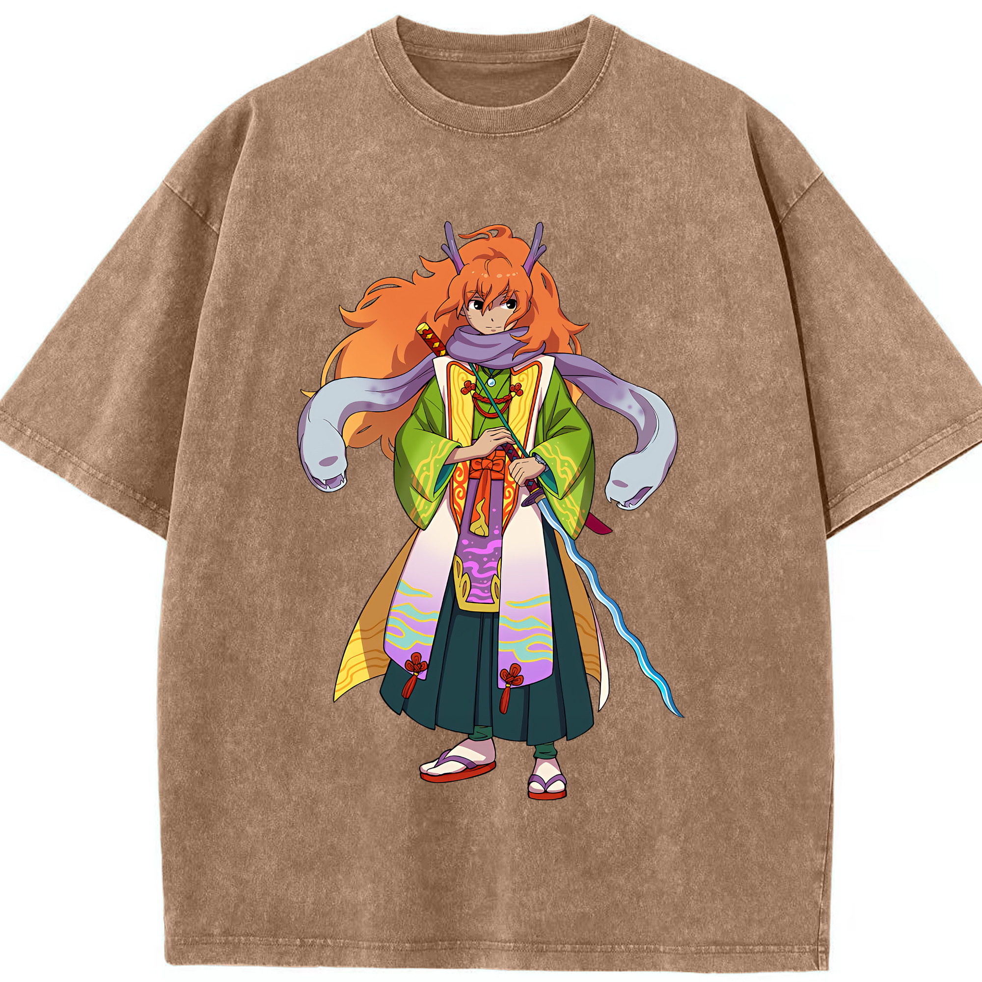 （画像用） 妖怪ウォッチ Yo-kai Watch 綿100% ヴィンテージ風 半袖Tシャツ（フロントプリント）
