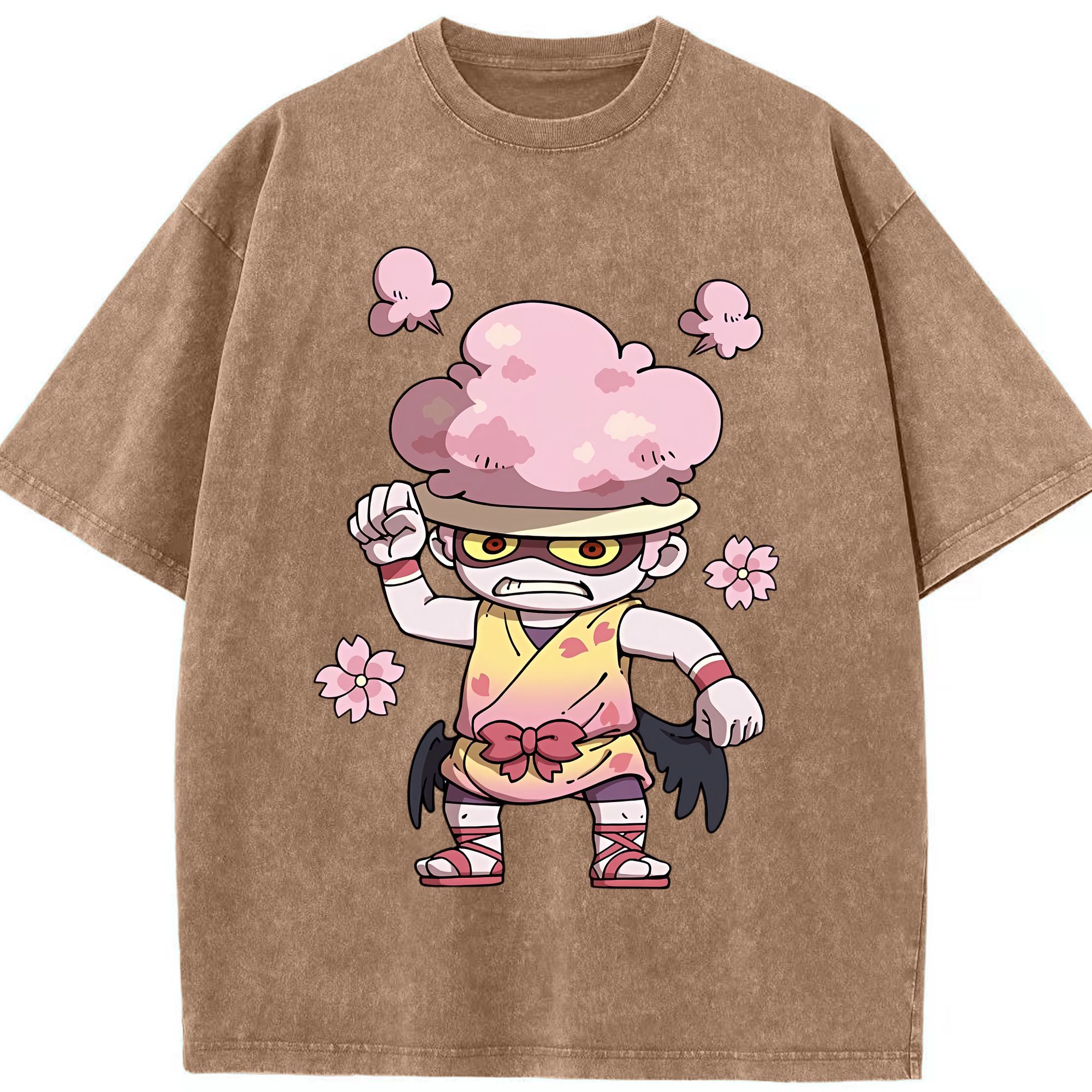 （画像用） 妖怪ウォッチ Yo-kai Watch 綿100% ヴィンテージ風 半袖Tシャツ（フロントプリント）