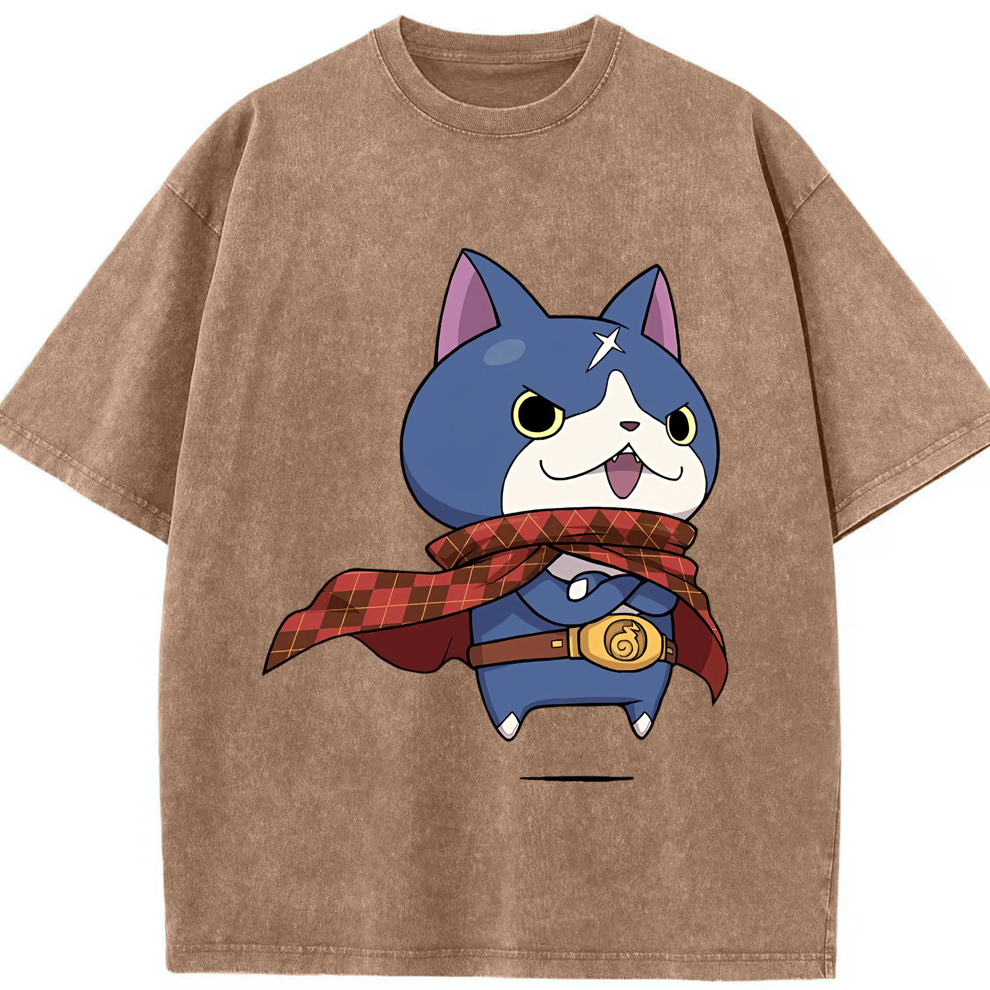 （画像用） 妖怪ウォッチ Yo-kai Watch 綿100% ヴィンテージ風 半袖Tシャツ（フロントプリント）