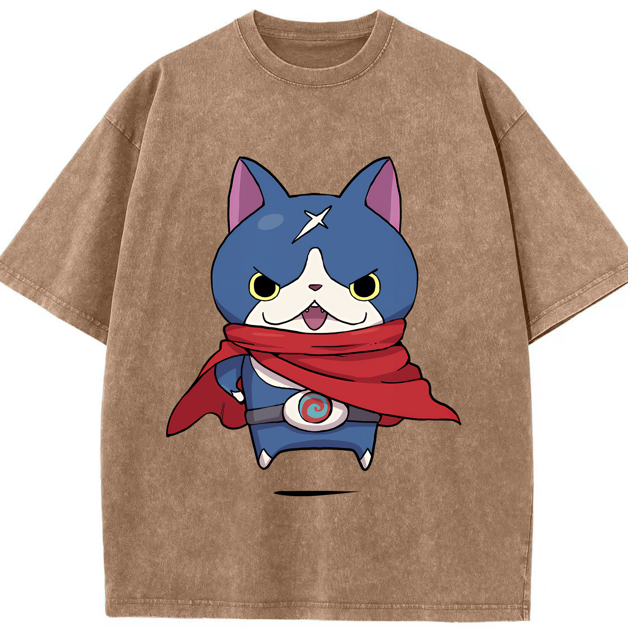 （画像用） 妖怪ウォッチ Yo-kai Watch 綿100% ヴィンテージ風 半袖Tシャツ（フロントプリント）