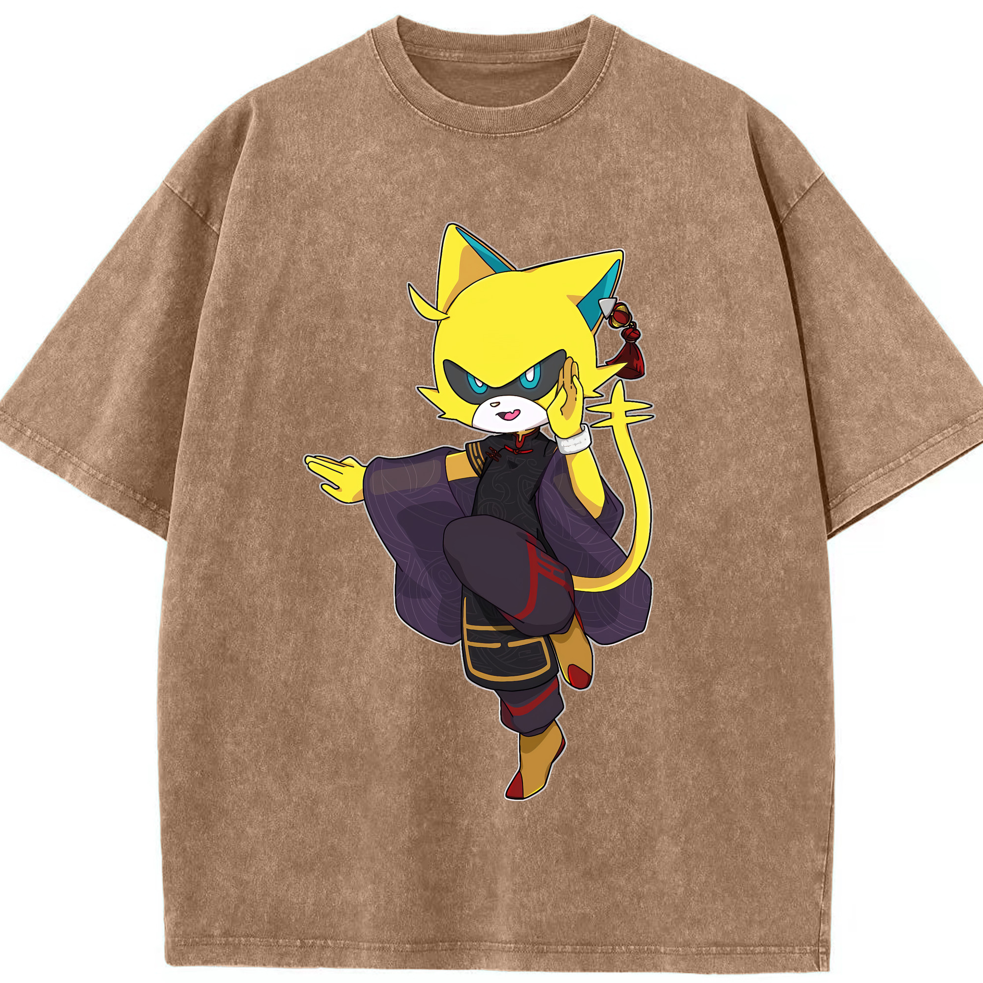 （画像用） 妖怪ウォッチ Yo-kai Watch 綿100% ヴィンテージ風 半袖Tシャツ（フロントプリント）