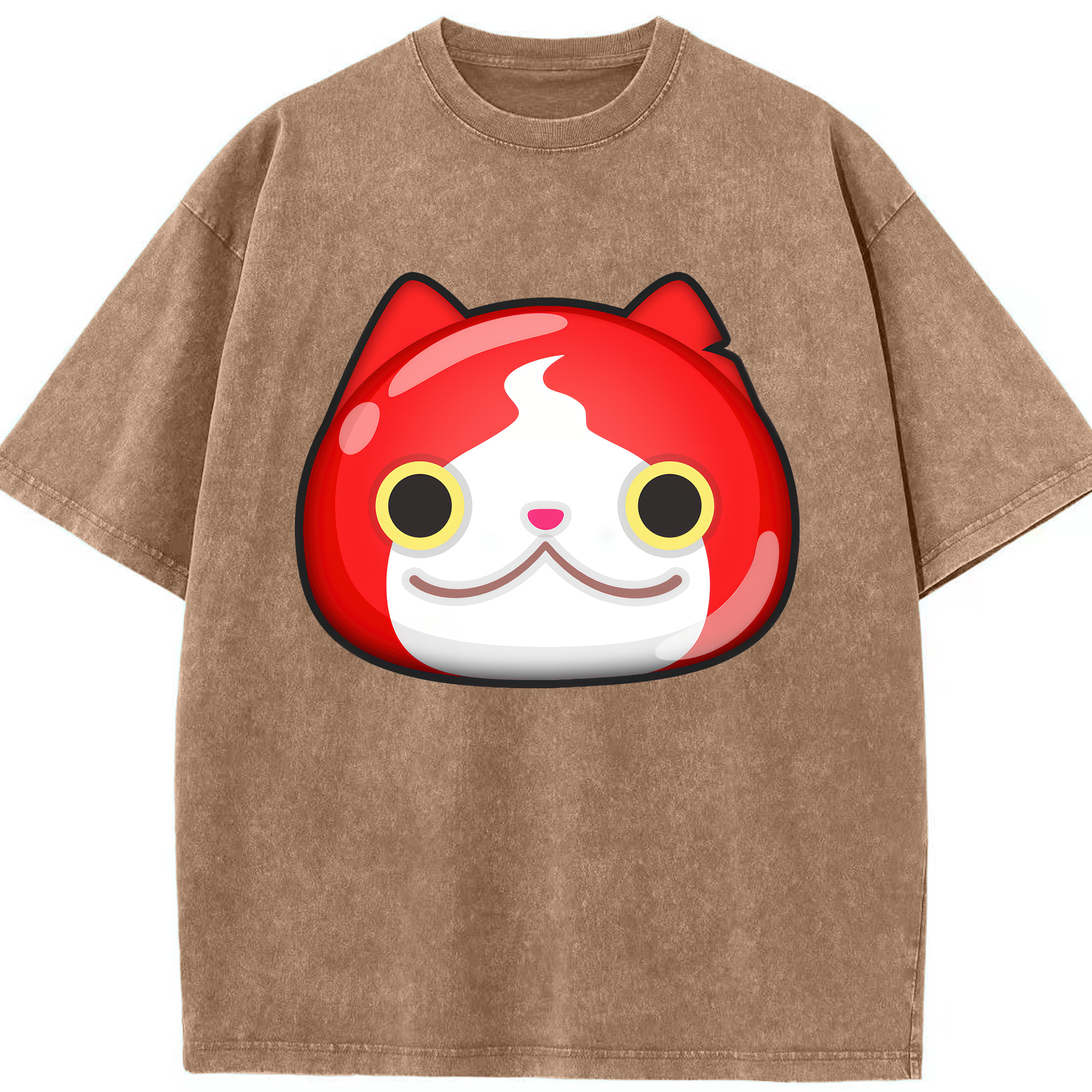 （画像用） 妖怪ウォッチ Yo-kai Watch 綿100% ヴィンテージ風 半袖Tシャツ（フロントプリント）