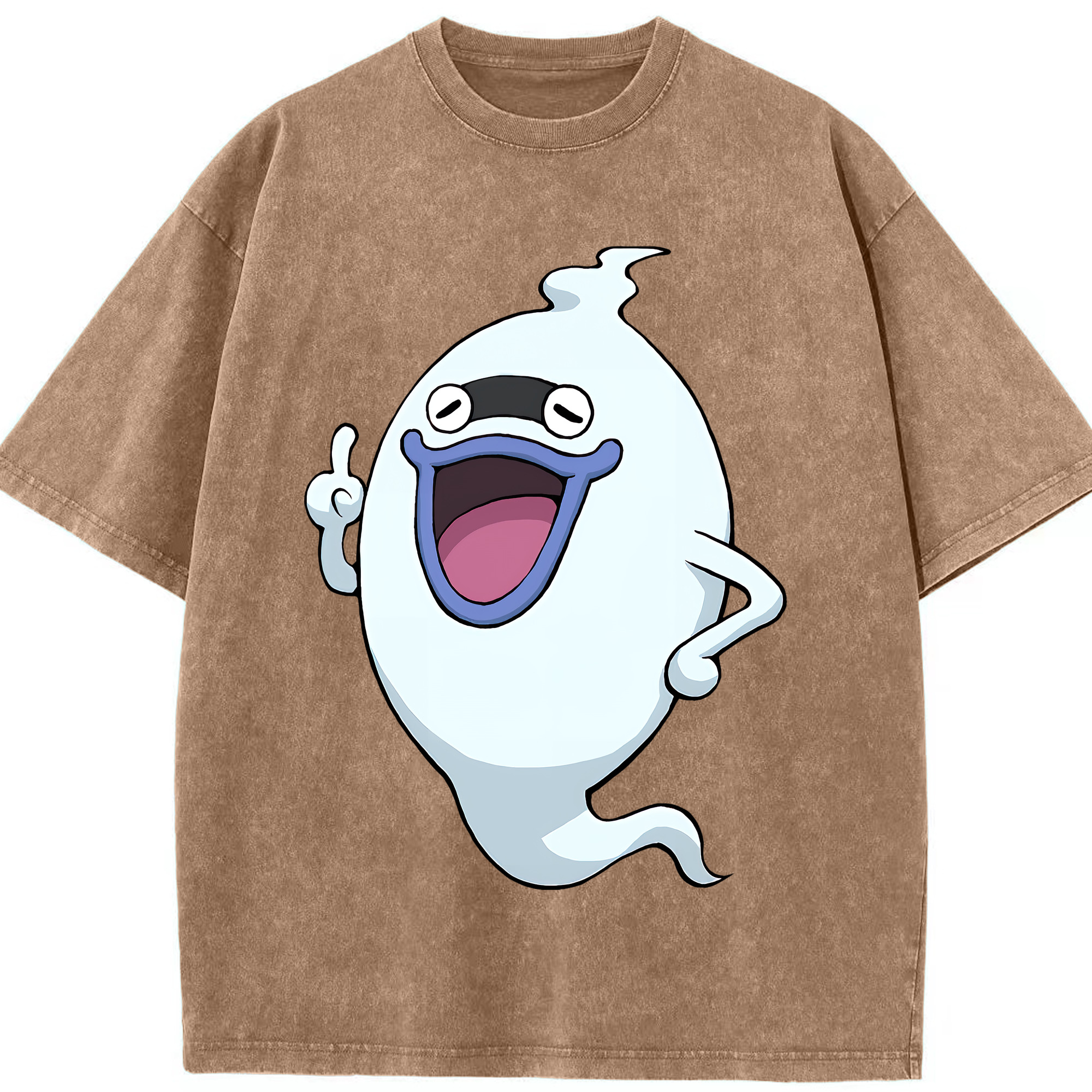 （画像用） 妖怪ウォッチ Yo-kai Watch 綿100% ヴィンテージ風 半袖Tシャツ（フロントプリント）