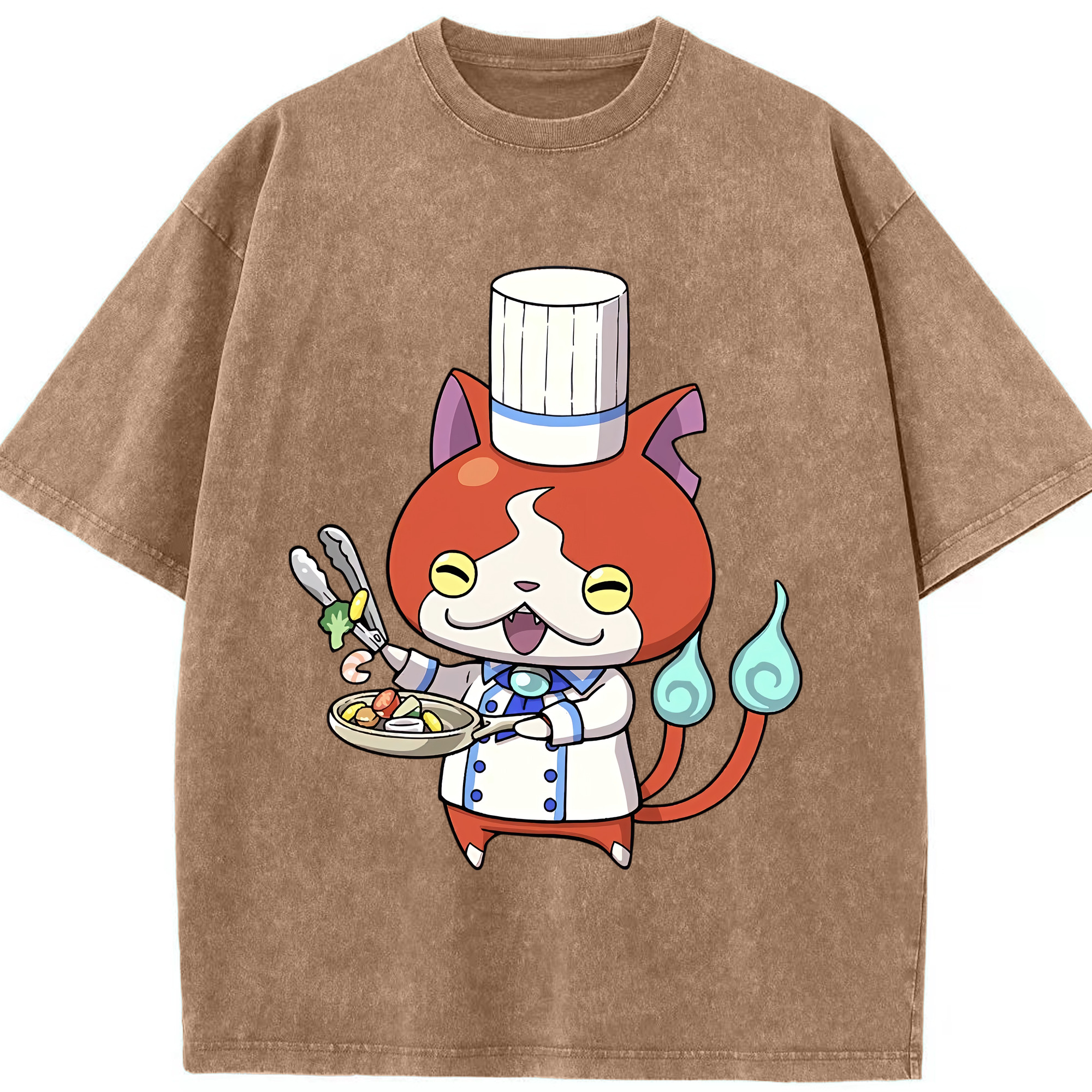 （画像用） 妖怪ウォッチ Yo-kai Watch 綿100% ヴィンテージ風 半袖Tシャツ（フロントプリント）