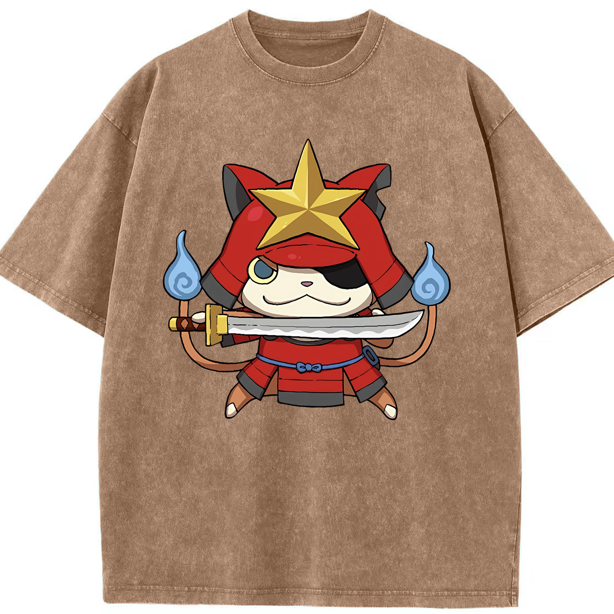 （画像用） 妖怪ウォッチ Yo-kai Watch 綿100% ヴィンテージ風 半袖Tシャツ（フロントプリント）