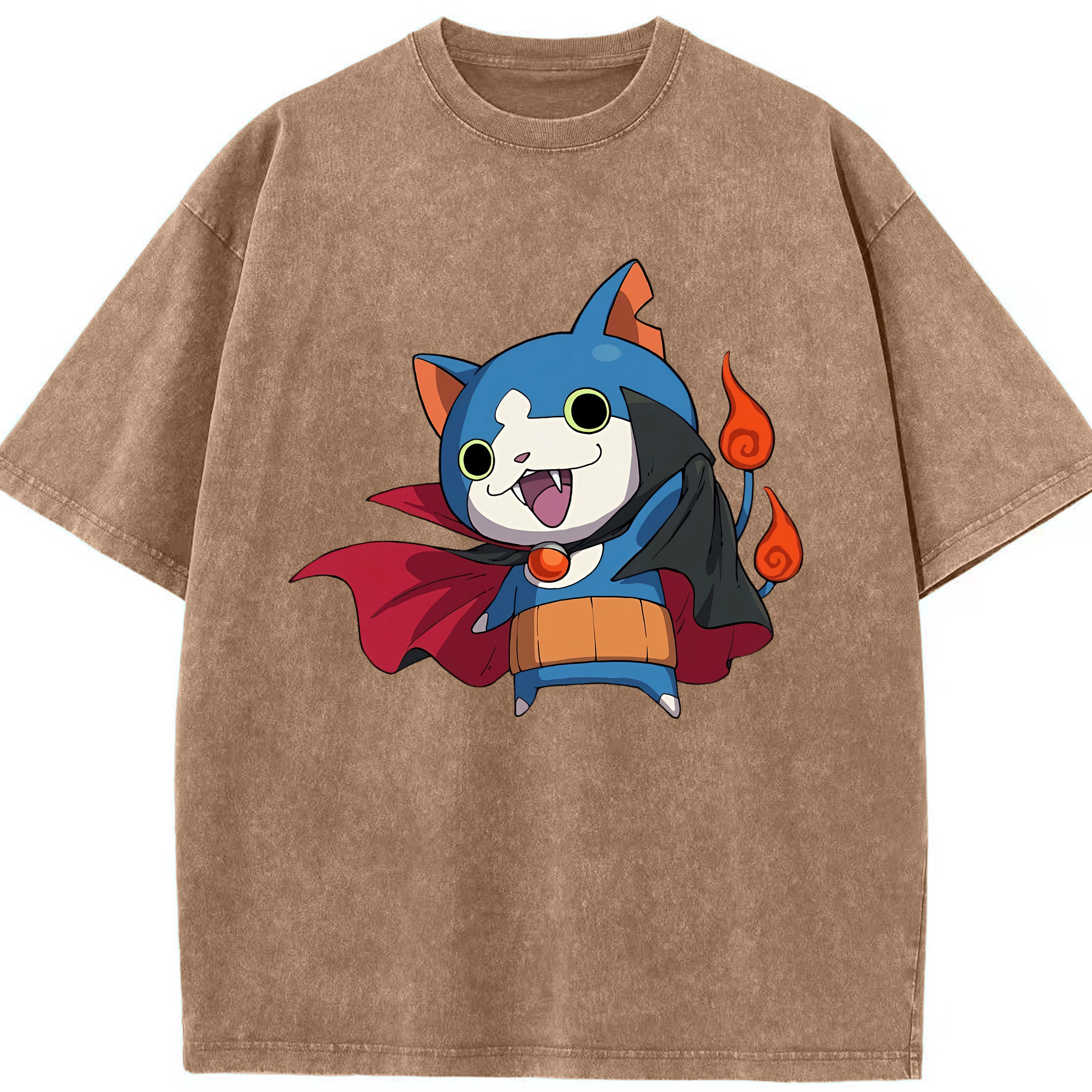（画像用） 妖怪ウォッチ Yo-kai Watch 綿100% ヴィンテージ風 半袖Tシャツ（フロントプリント）