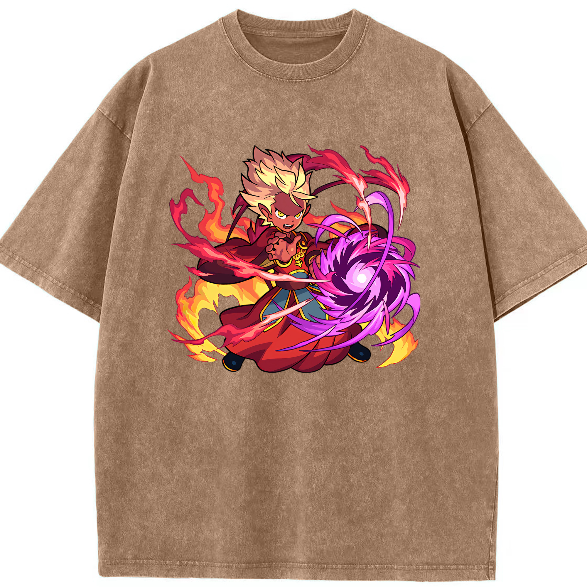 （画像用） 妖怪ウォッチ Yo-kai Watch 綿100% ヴィンテージ風 半袖Tシャツ（フロントプリント）