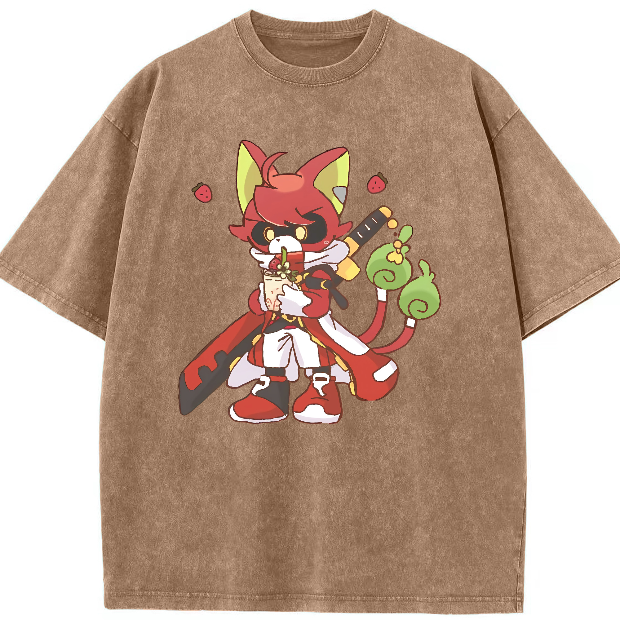 （画像用） 妖怪ウォッチ Yo-kai Watch 綿100% ヴィンテージ風 半袖Tシャツ（フロントプリント）