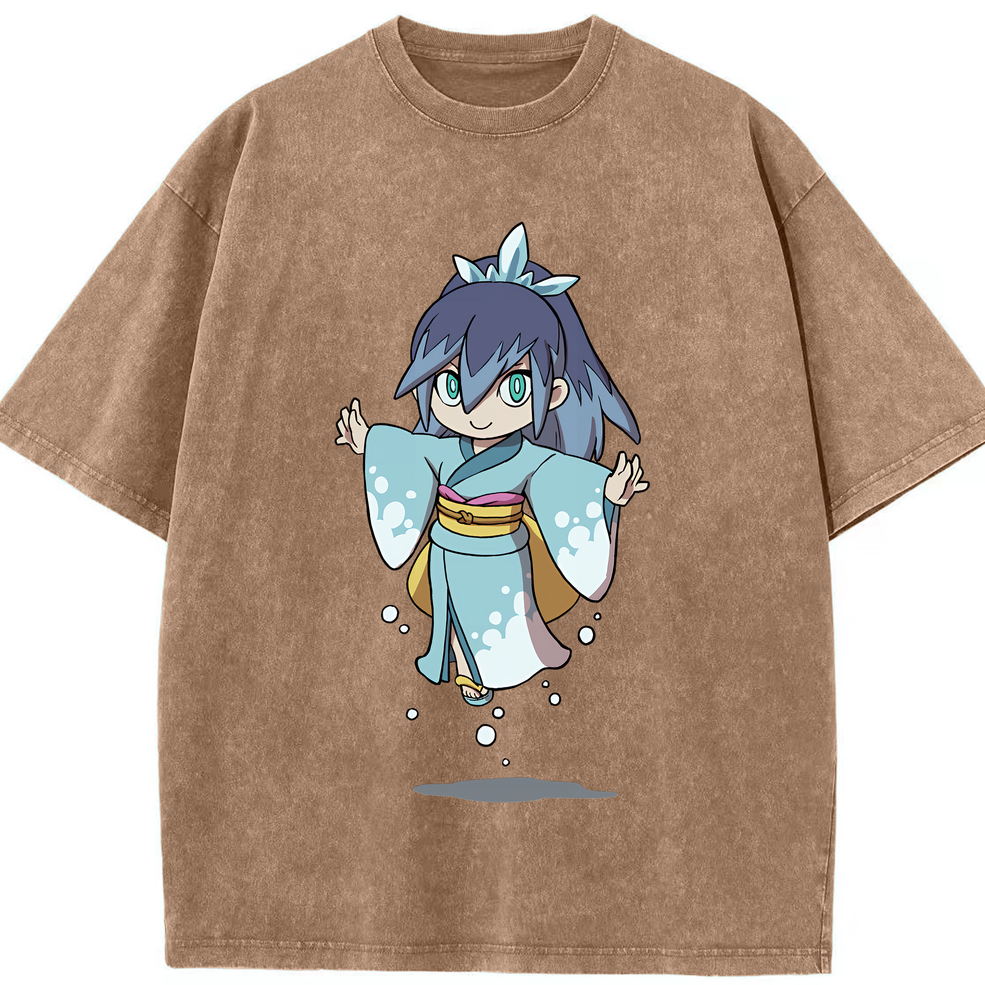 （画像用） 妖怪ウォッチ Yo-kai Watch 綿100% ヴィンテージ風 半袖Tシャツ（フロントプリント）