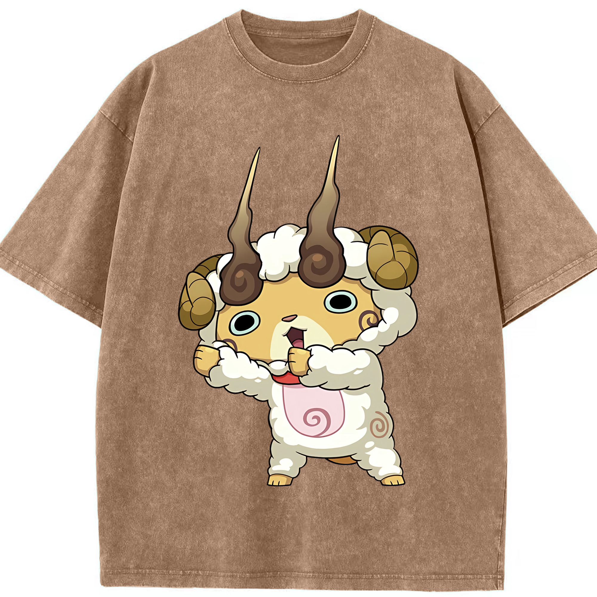 （画像用） 妖怪ウォッチ Yo-kai Watch 綿100% ヴィンテージ風 半袖Tシャツ（フロントプリント）