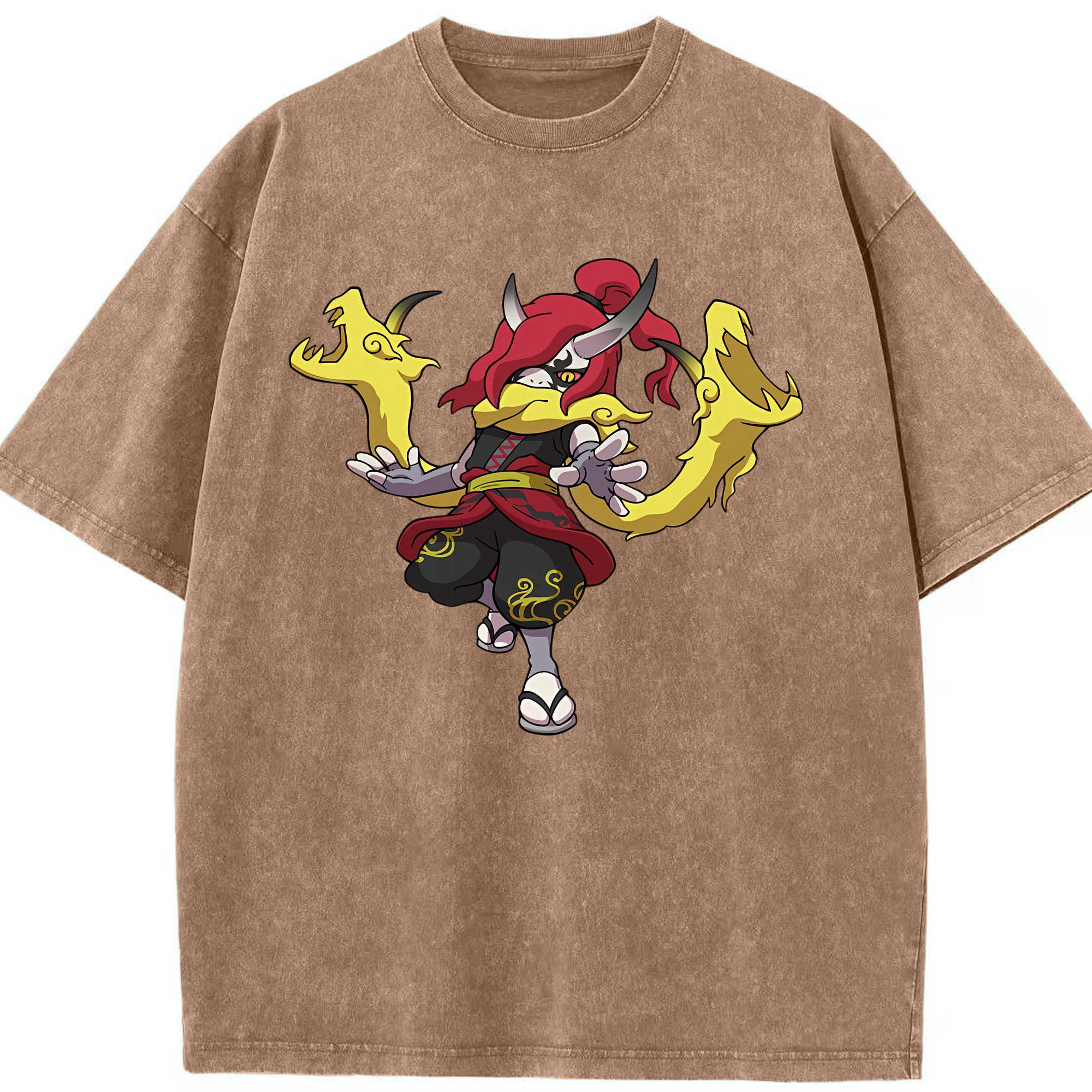（画像用） 妖怪ウォッチ Yo-kai Watch 綿100% ヴィンテージ風 半袖Tシャツ（フロントプリント）