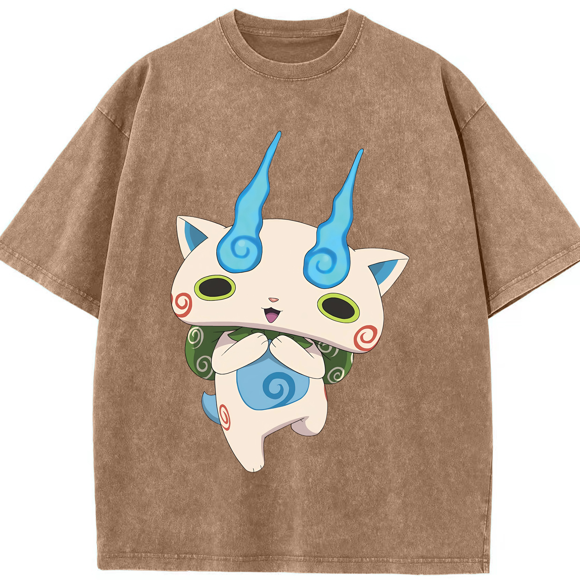 （画像用） 妖怪ウォッチ Yo-kai Watch 綿100% ヴィンテージ風 半袖Tシャツ（フロントプリント）