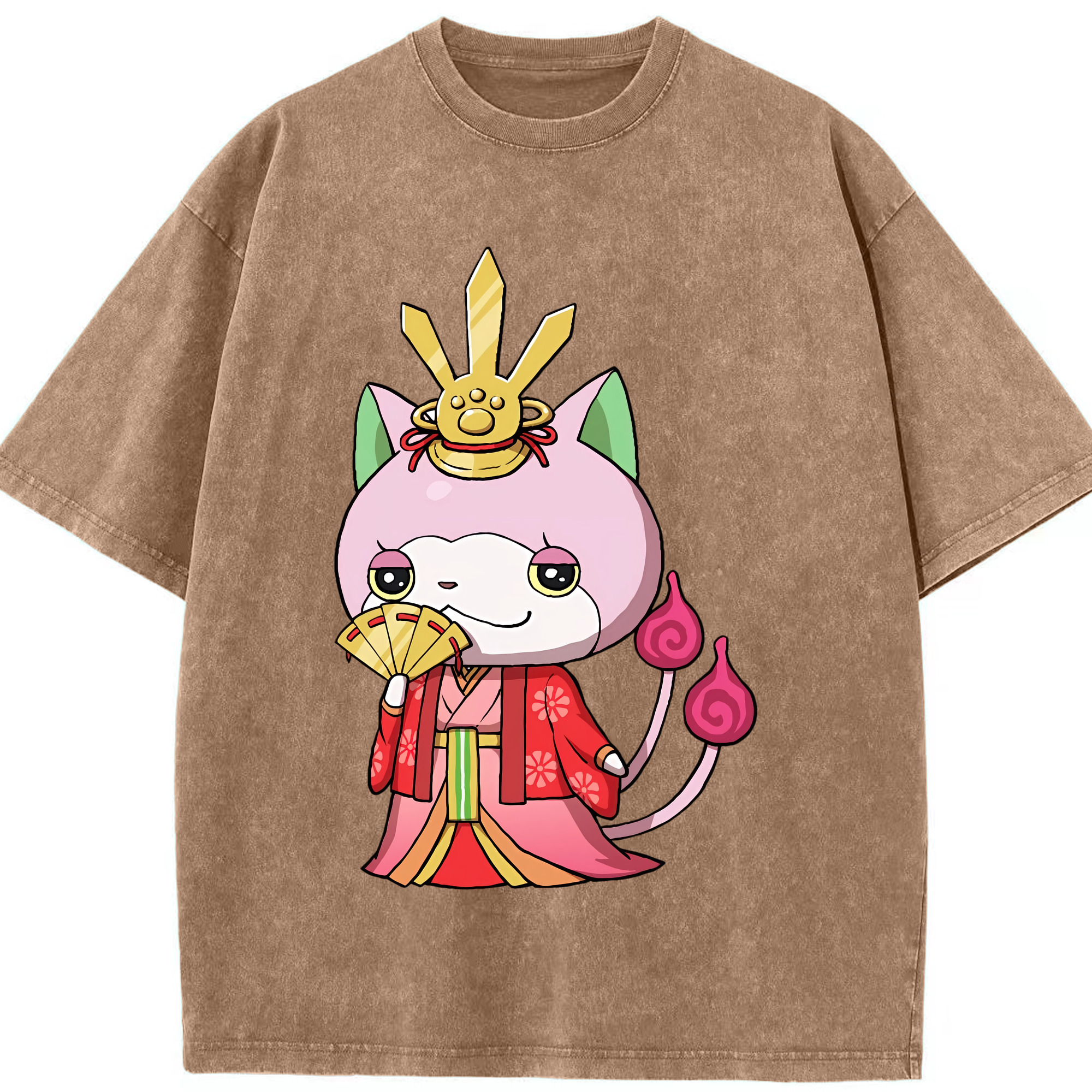 （画像用） 妖怪ウォッチ Yo-kai Watch 綿100% ヴィンテージ風 半袖Tシャツ（フロントプリント）