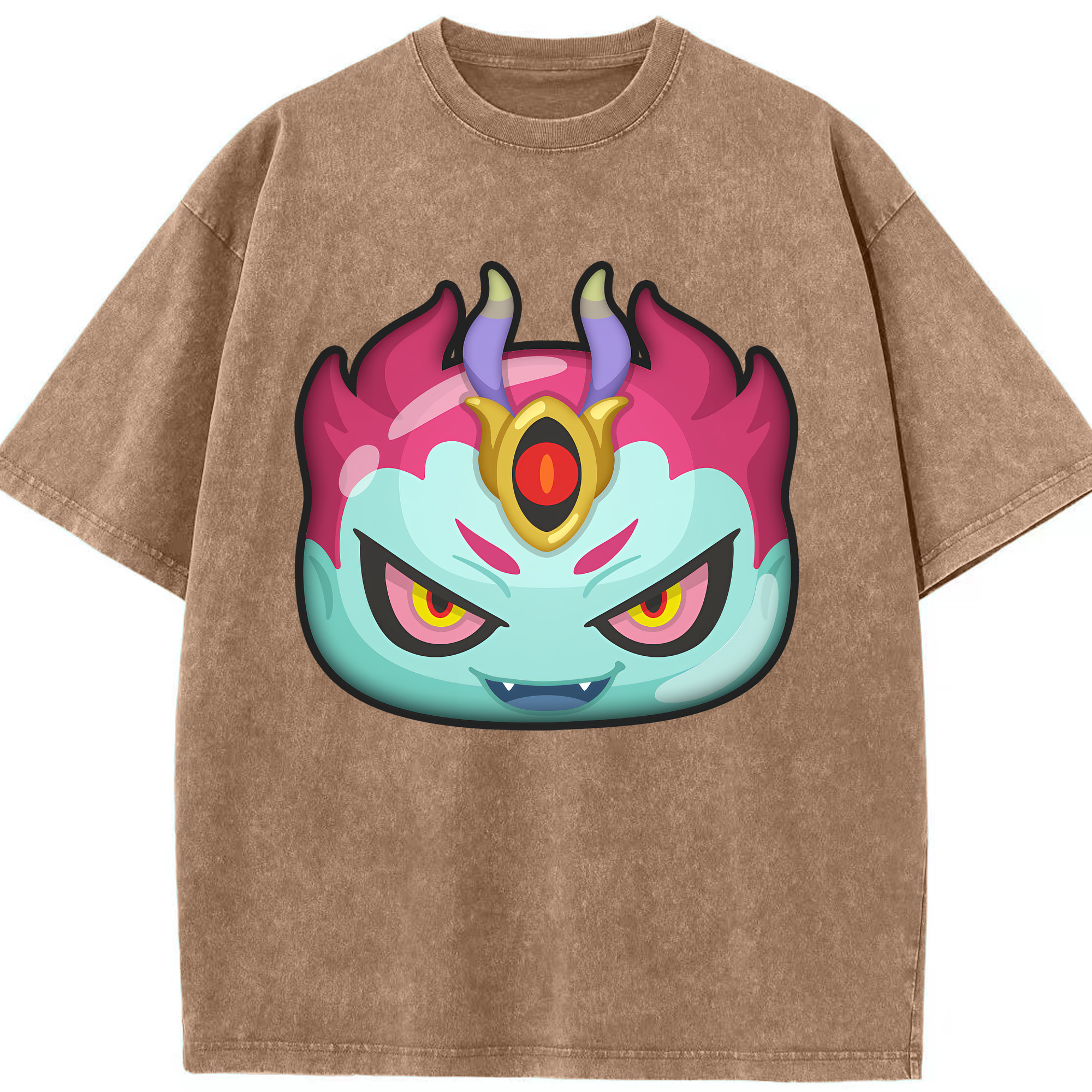（画像用） 妖怪ウォッチ Yo-kai Watch 綿100% ヴィンテージ風 半袖Tシャツ（フロントプリント）