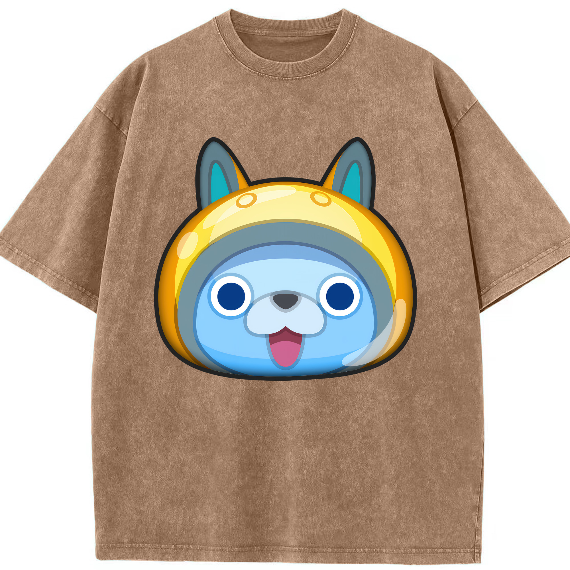 （画像用） 妖怪ウォッチ Yo-kai Watch 綿100% ヴィンテージ風 半袖Tシャツ（フロントプリント）