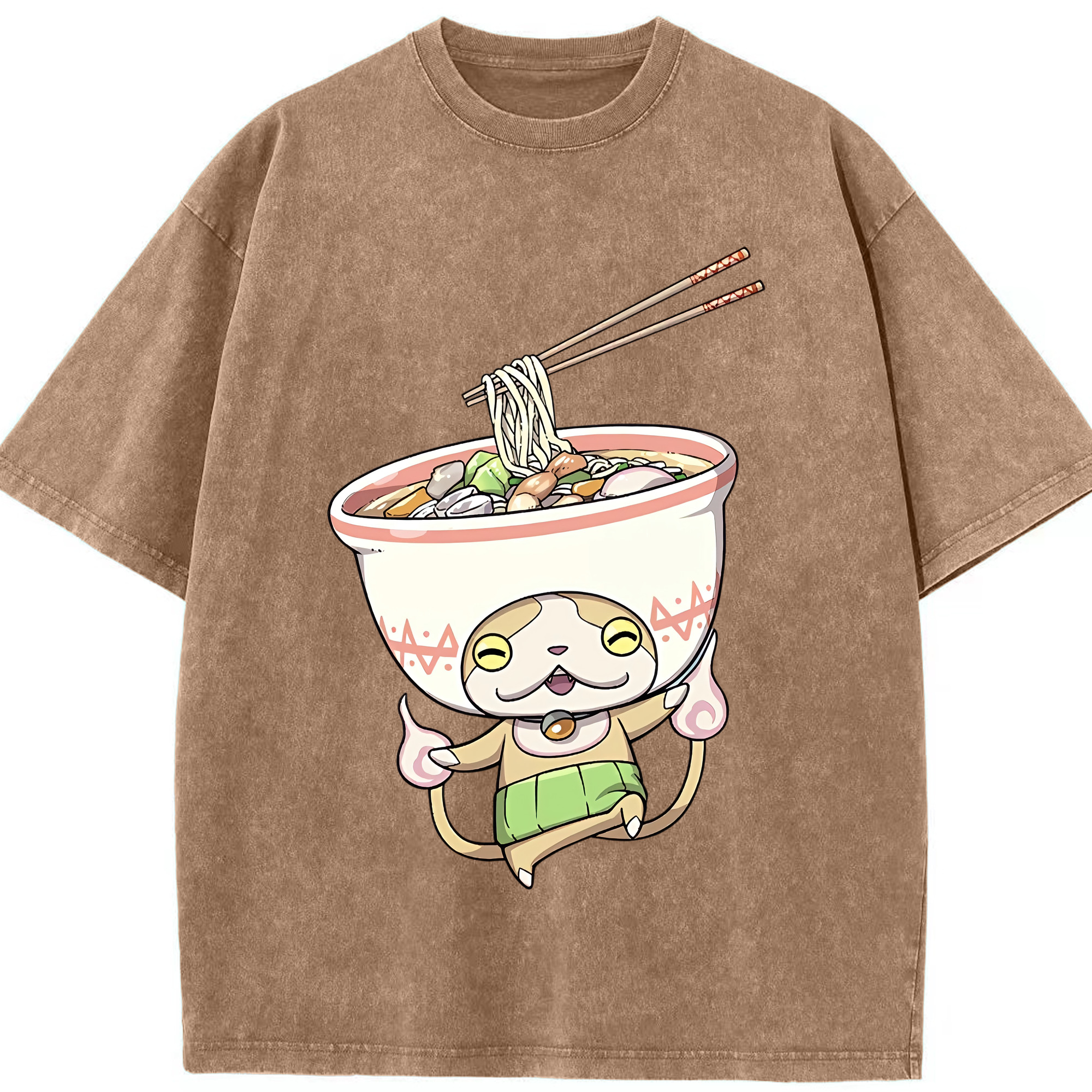 （画像用） 妖怪ウォッチ Yo-kai Watch 綿100% ヴィンテージ風 半袖Tシャツ（フロントプリント）