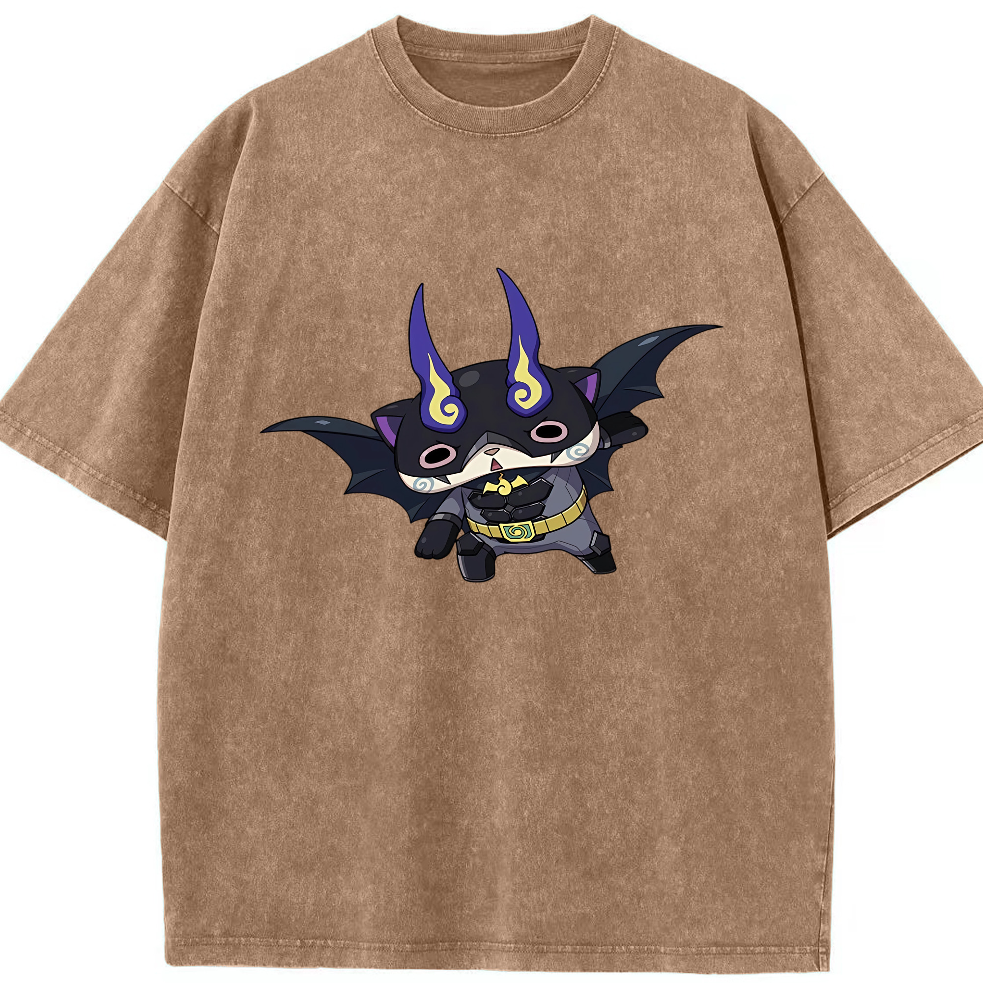 （画像用） 妖怪ウォッチ Yo-kai Watch 綿100% ヴィンテージ風 半袖Tシャツ（フロントプリント）