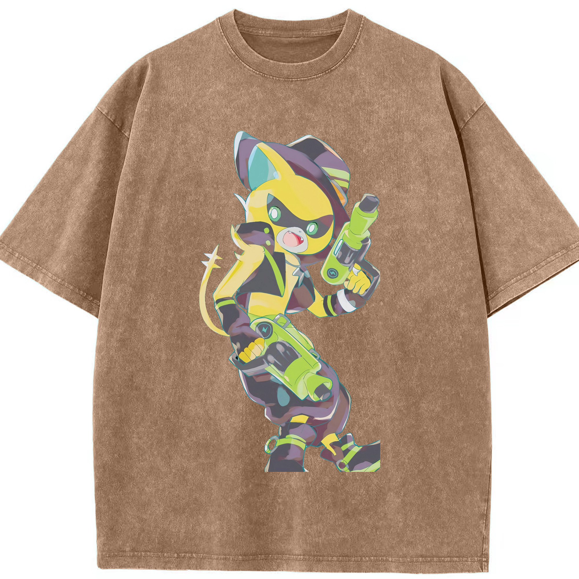 （画像用） 妖怪ウォッチ Yo-kai Watch 綿100% ヴィンテージ風 半袖Tシャツ（フロントプリント）