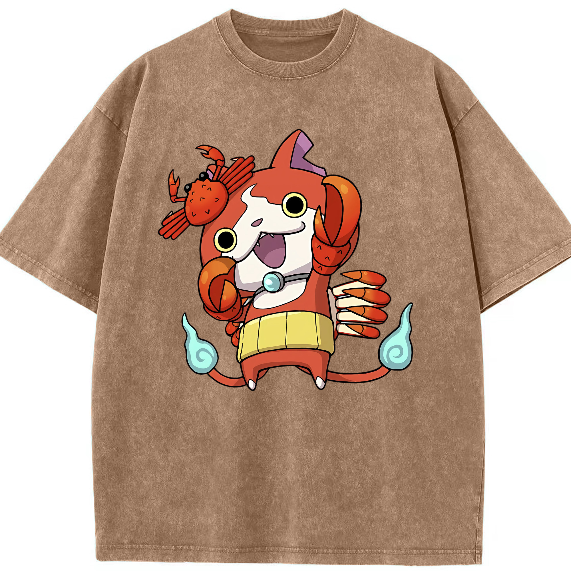 （画像用） 妖怪ウォッチ Yo-kai Watch 綿100% ヴィンテージ風 半袖Tシャツ（フロントプリント）