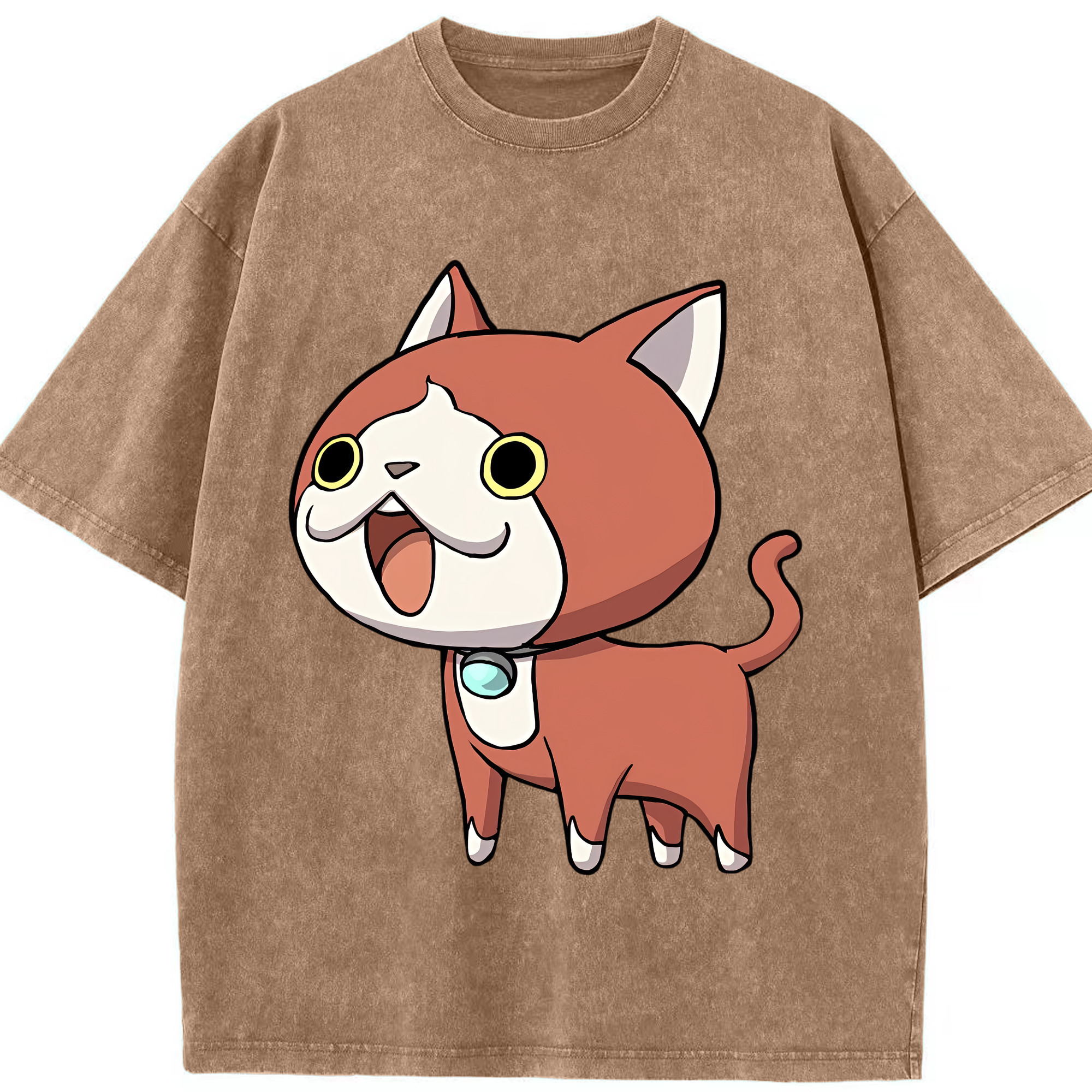（画像用） 妖怪ウォッチ Yo-kai Watch 綿100% ヴィンテージ風 半袖Tシャツ（フロントプリント）