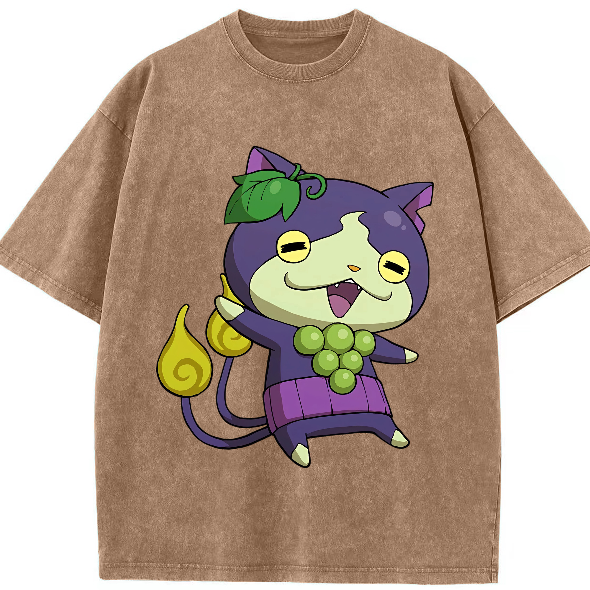 （画像用） 妖怪ウォッチ Yo-kai Watch 綿100% ヴィンテージ風 半袖Tシャツ（フロントプリント）
