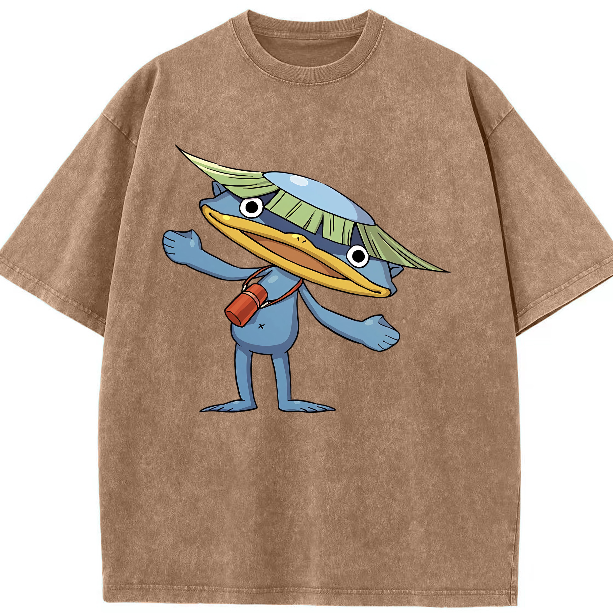（画像用） 妖怪ウォッチ Yo-kai Watch 綿100% ヴィンテージ風 半袖Tシャツ（フロントプリント）