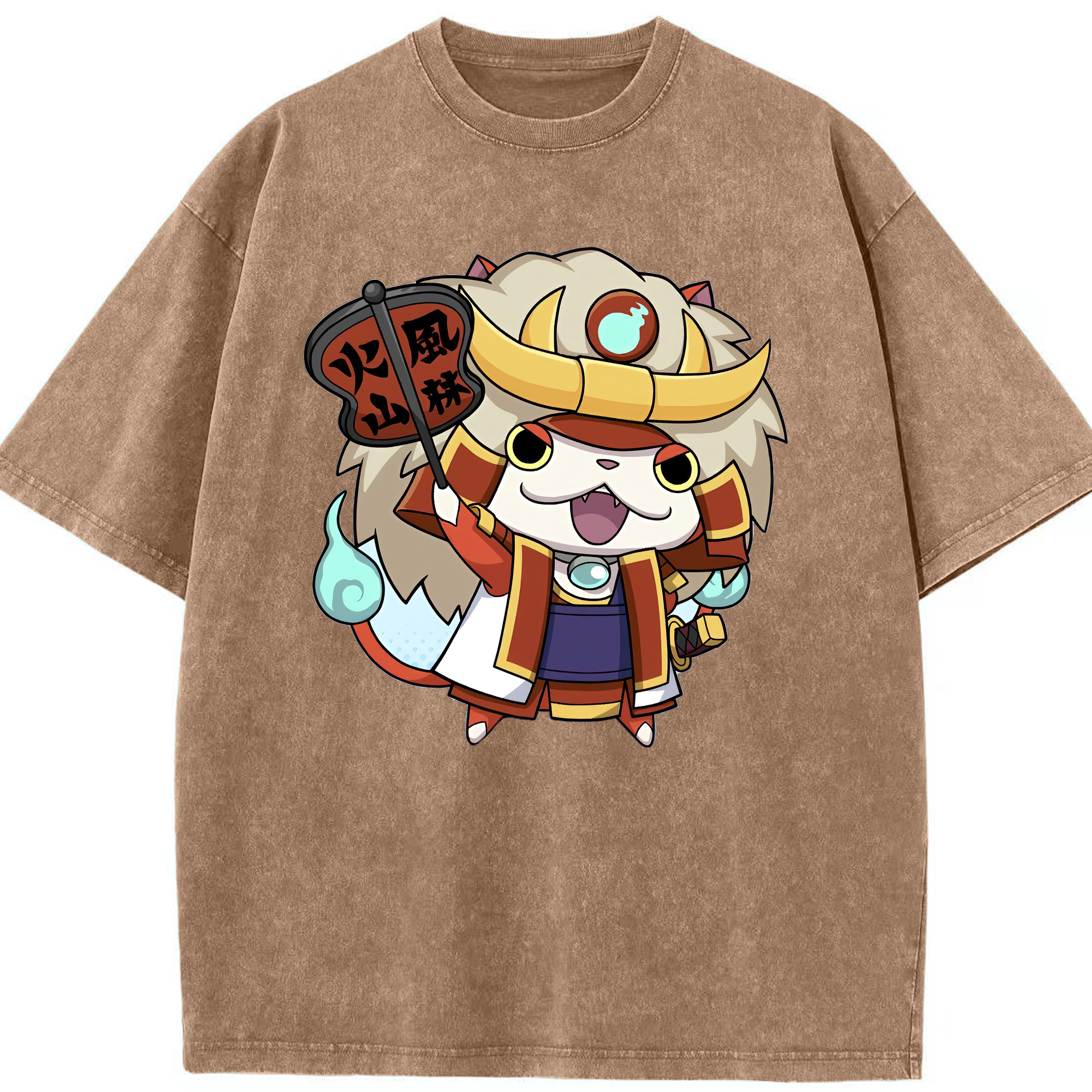 （画像用） 妖怪ウォッチ Yo-kai Watch 綿100% ヴィンテージ風 半袖Tシャツ（フロントプリント）