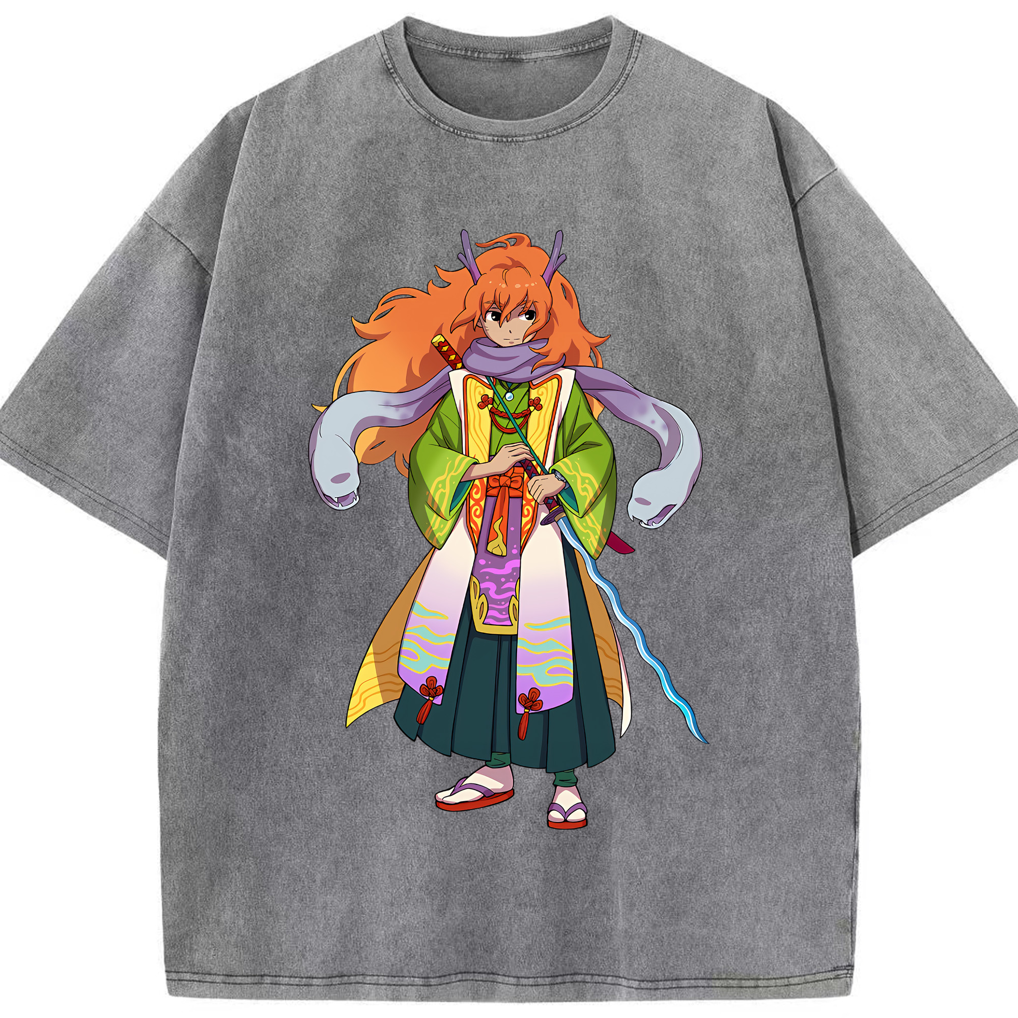 （画像用） 妖怪ウォッチ Yo-kai Watch 綿100% ヴィンテージ風 半袖Tシャツ（フロントプリント）