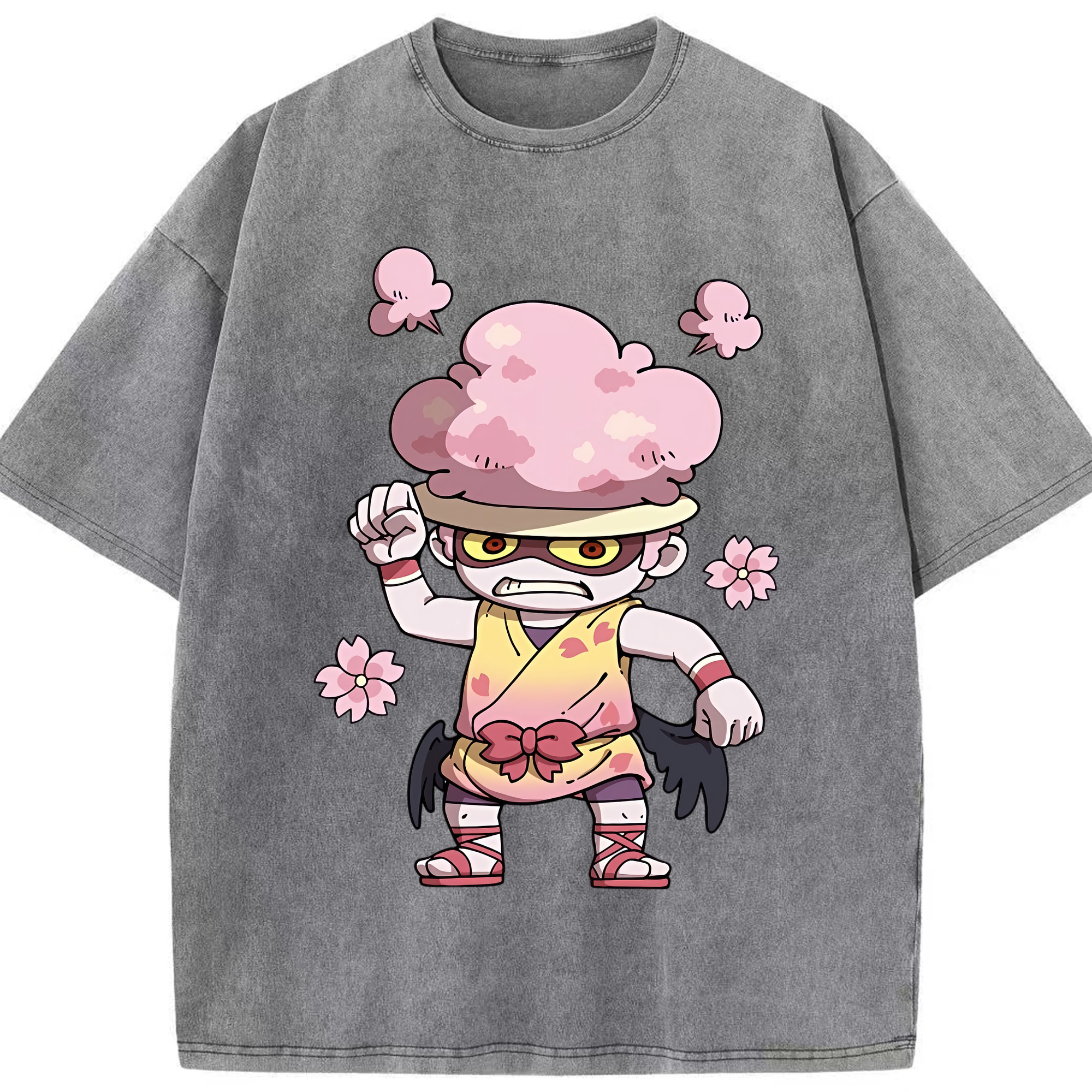 （画像用） 妖怪ウォッチ Yo-kai Watch 綿100% ヴィンテージ風 半袖Tシャツ（フロントプリント）